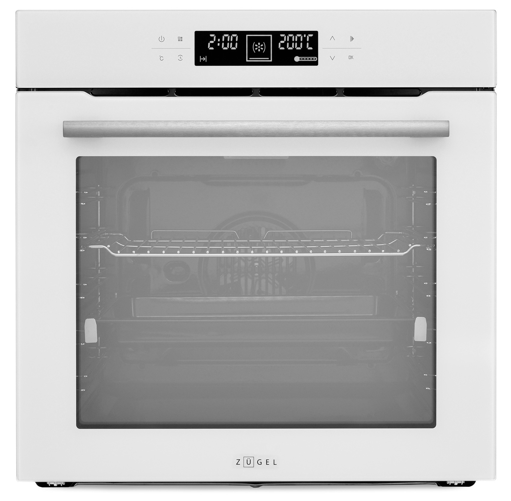 Изображение товара Электрический встраиваемый духовой шкаф Zugel Zoe601w 56.5x60x58.5 см цвет белый