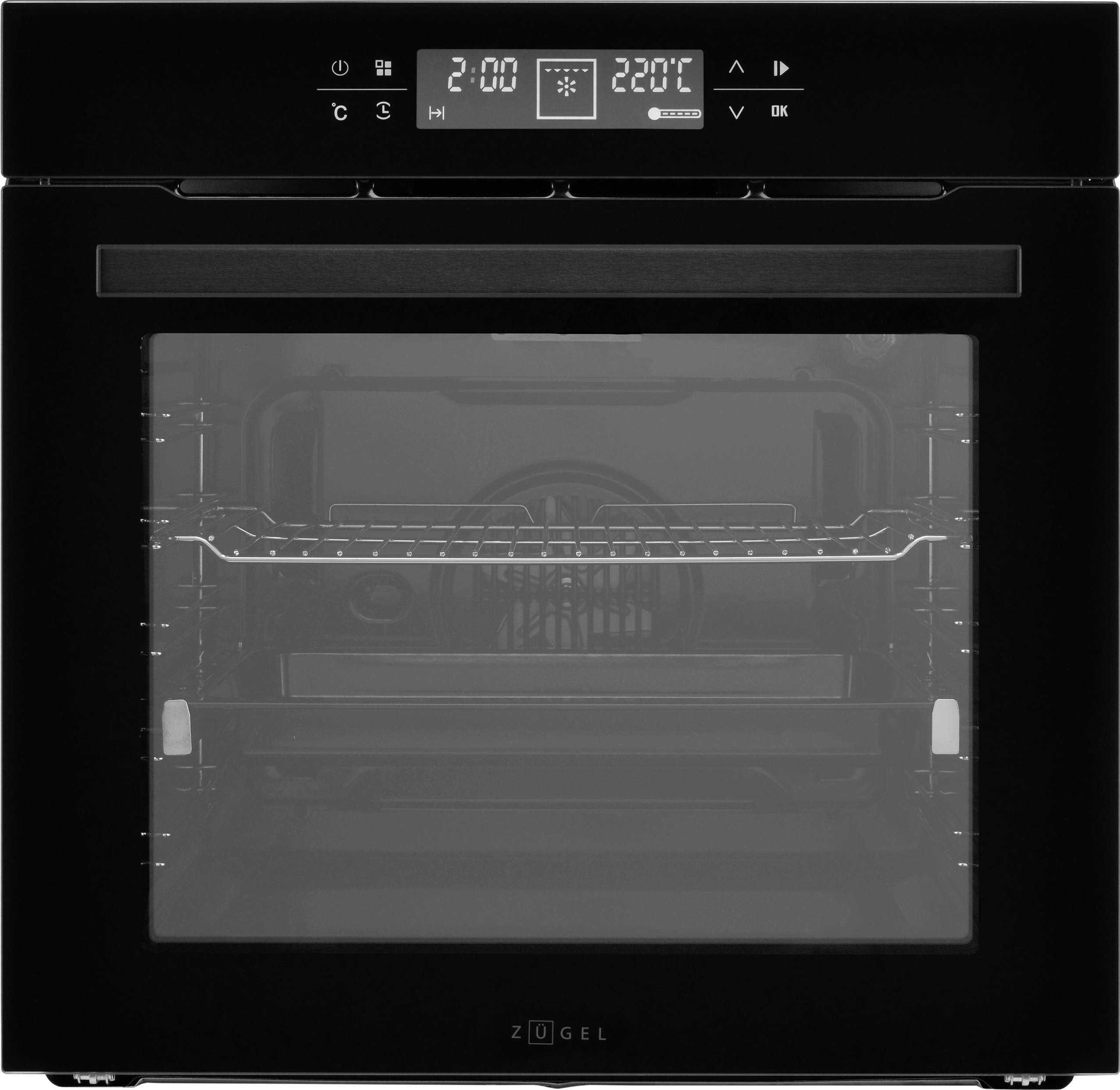 Изображение товара Электрический встраиваемый духовой шкаф Zugel Zoe601b 56.5x60x58.5 см цвет черный
