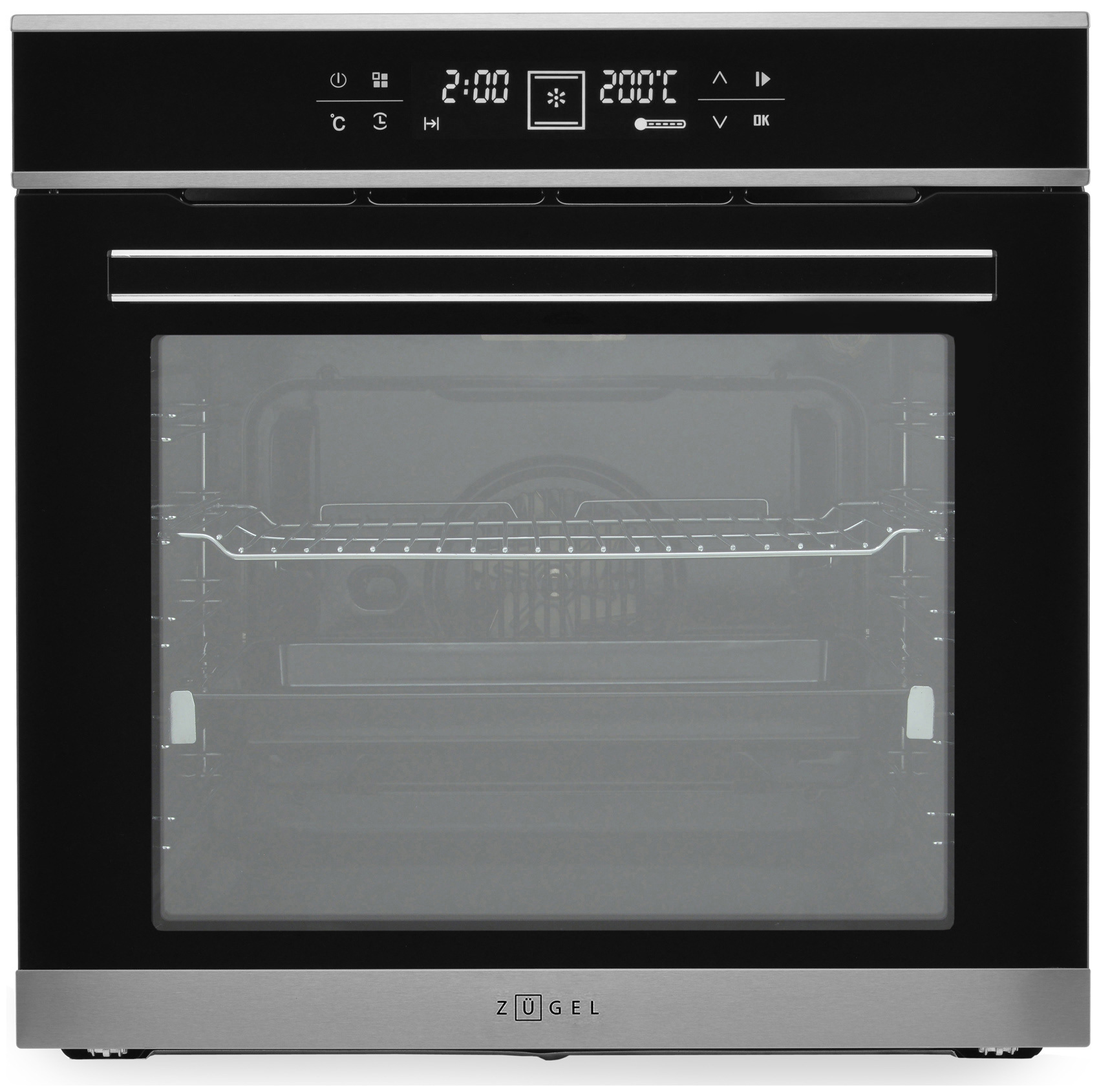 Изображение товара Электрический встраиваемый духовой шкаф Zugel Zoe601x 75 л сенсорное управление