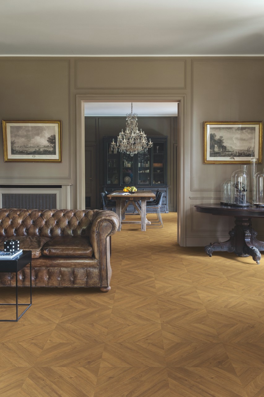 Изображение товара Ламинат Quick Step Дуб горчичный 33 класс 12 мм с фаской 1.426 м²