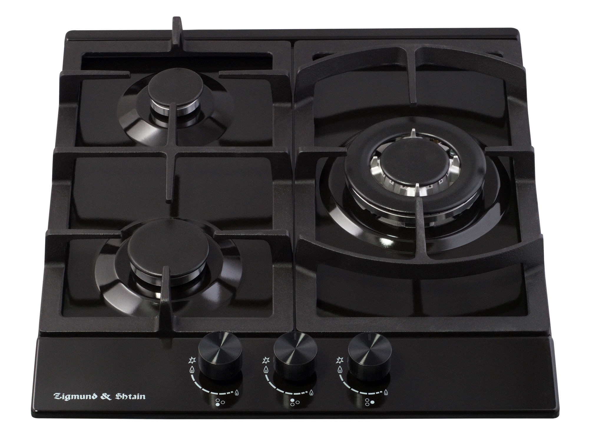 Изображение товара Газовая варочная панель Zigmund & Shtain G 14.4 B 46 см 3 конфорки черный