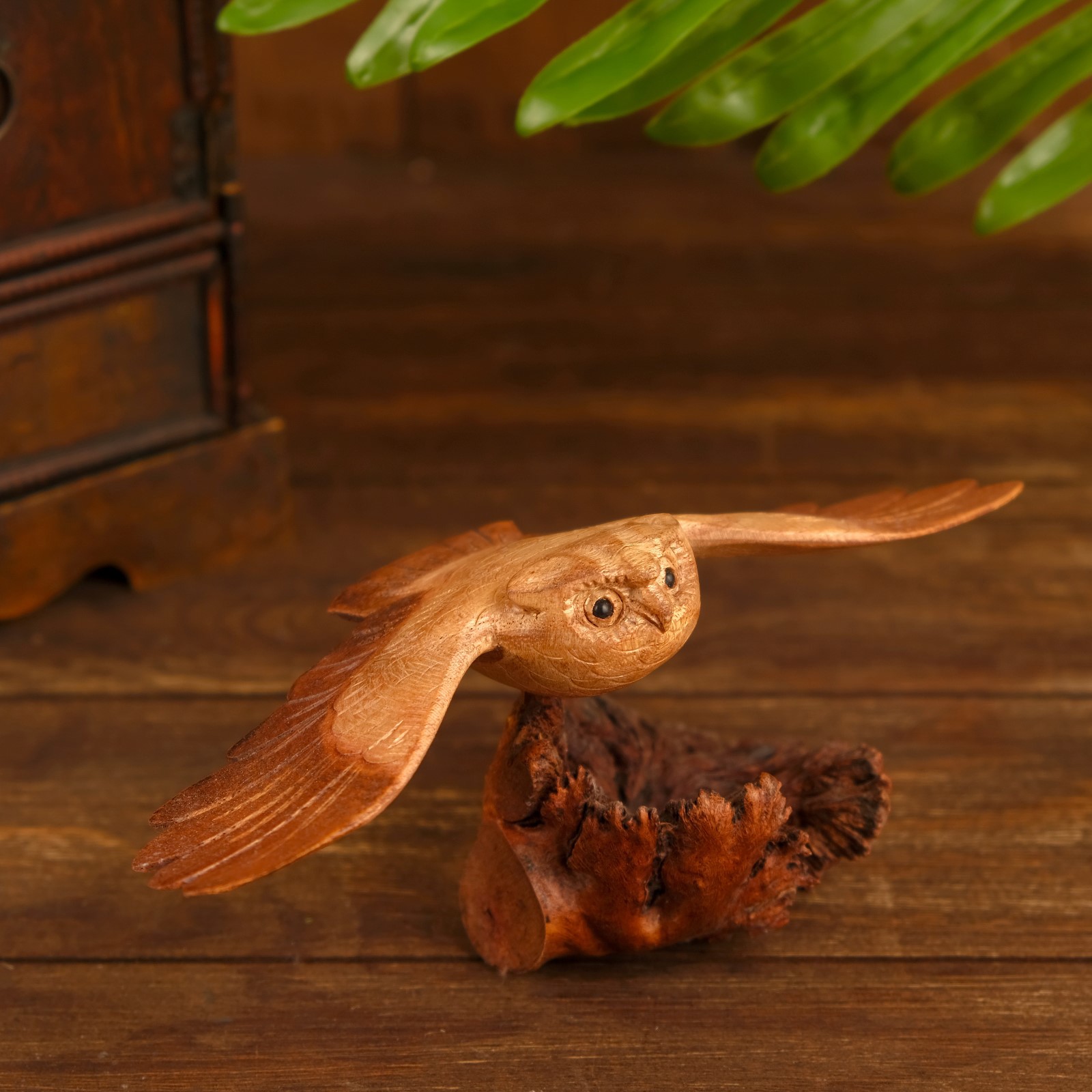 Изображение товара Интерьерный сувенир "Сова на коряге" 20x8x10 см