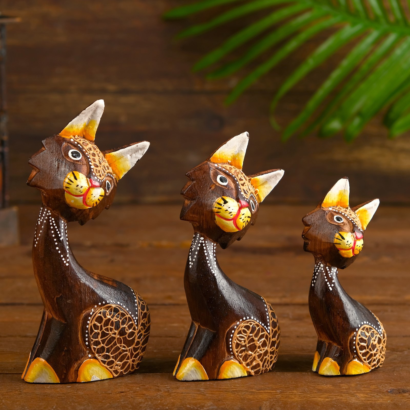 Изображение товара Набор сувениров 3 шт "Кошки" 17x7x8 см
