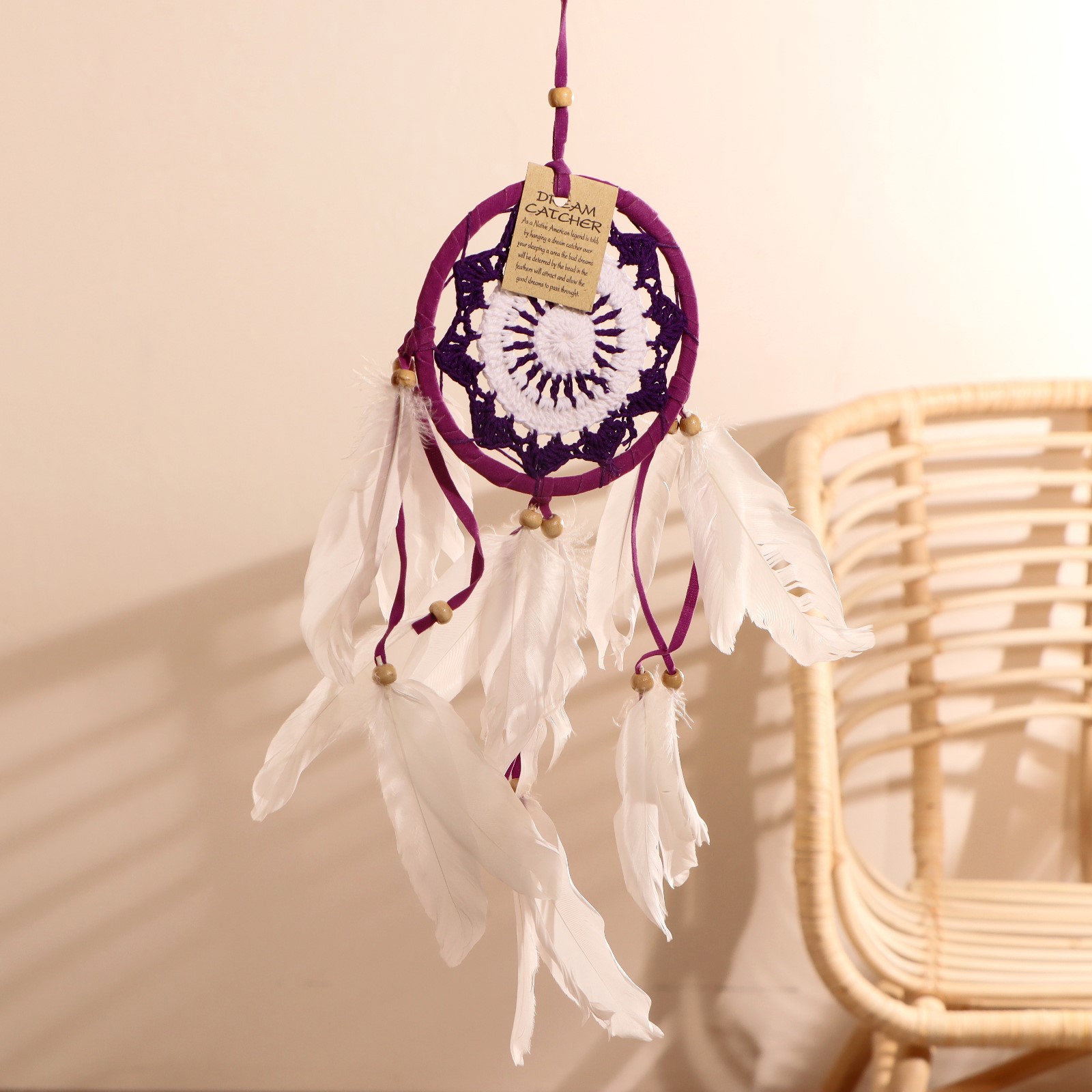 Изображение товара Ловец снов "Интерес" фиолетовый 0,7x12x40 см