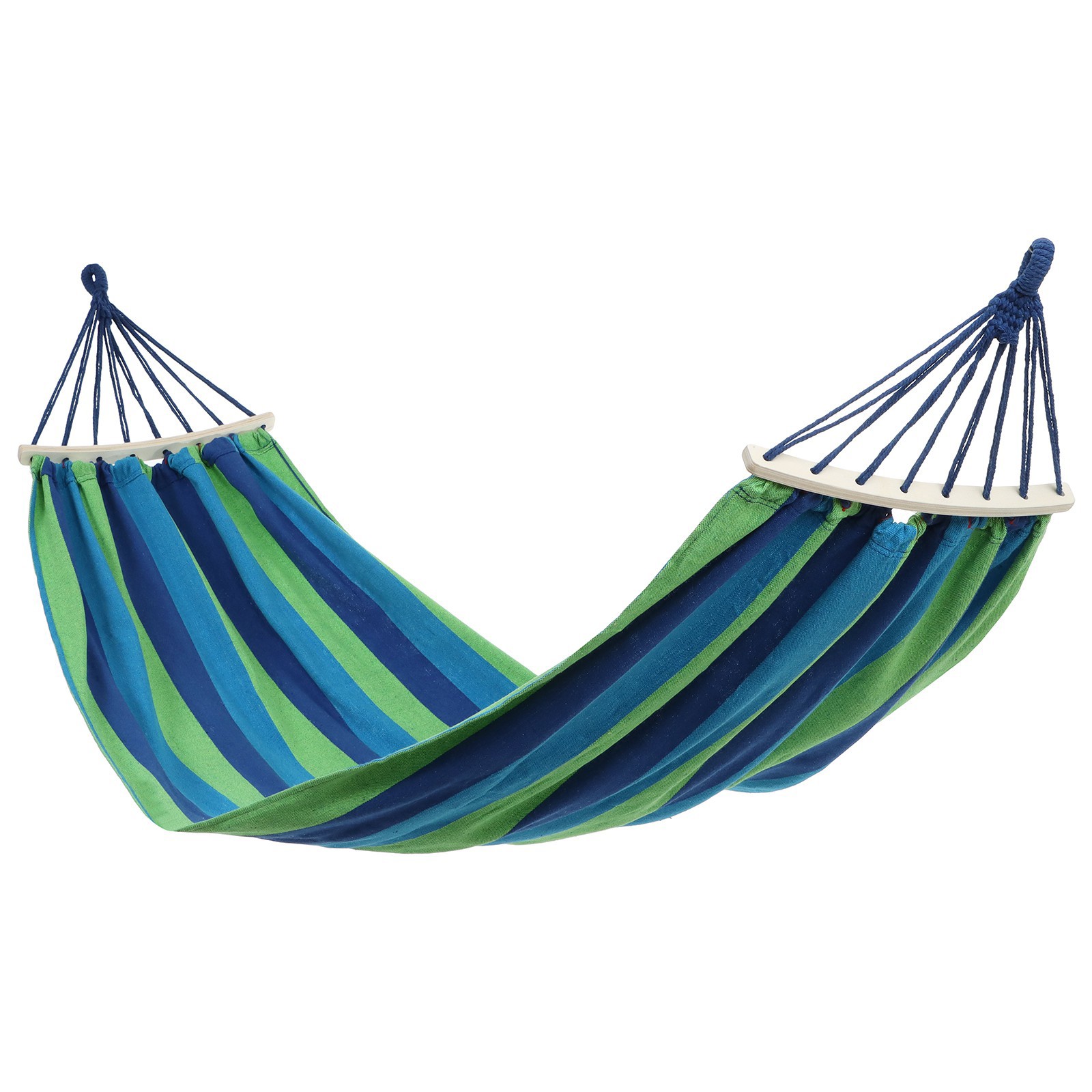 Изображение товара Гамак Maclay 200x80 см дерево цвет сине-зелёный