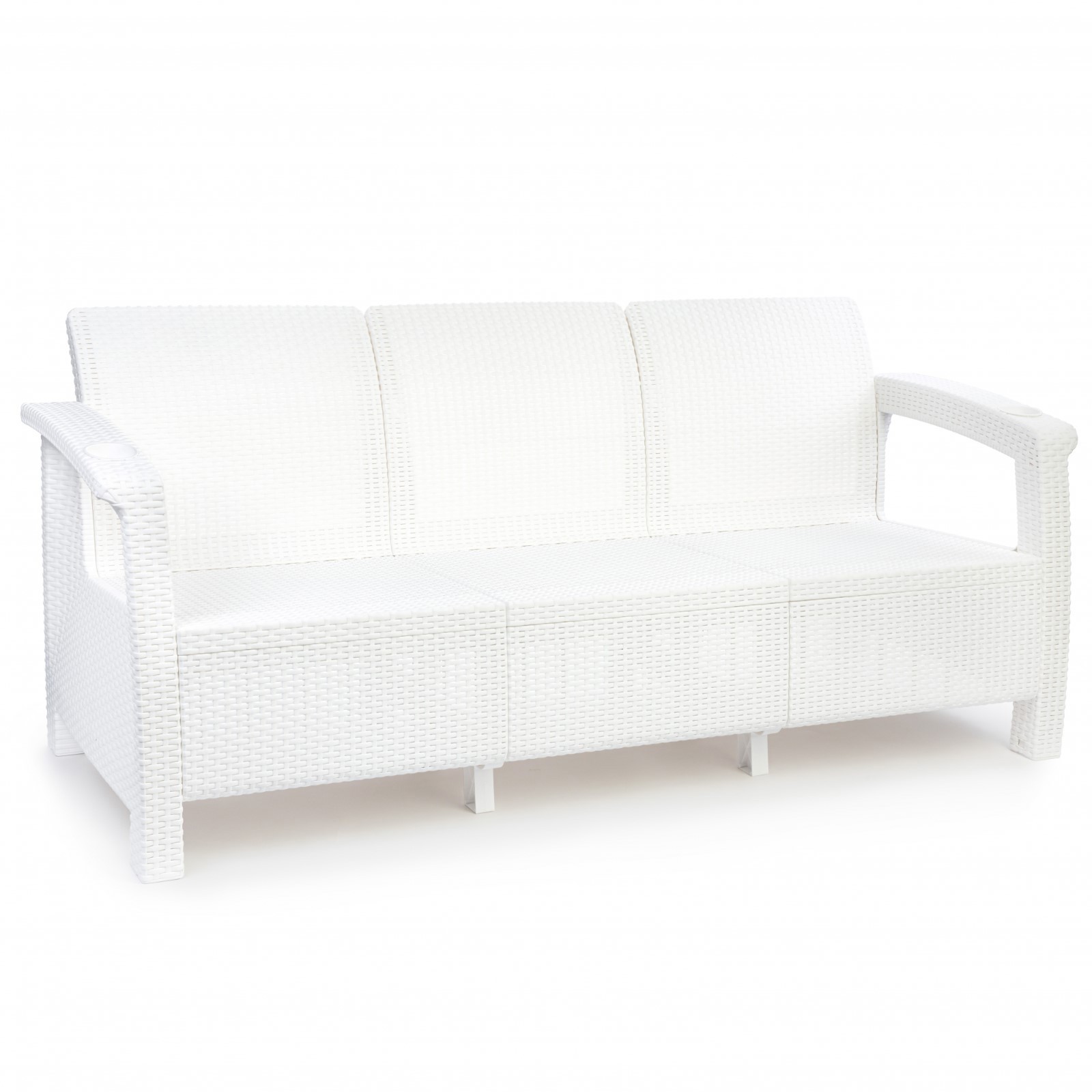 Изображение товара Диван садовый Альтернатива 3569616 Ротанг белый