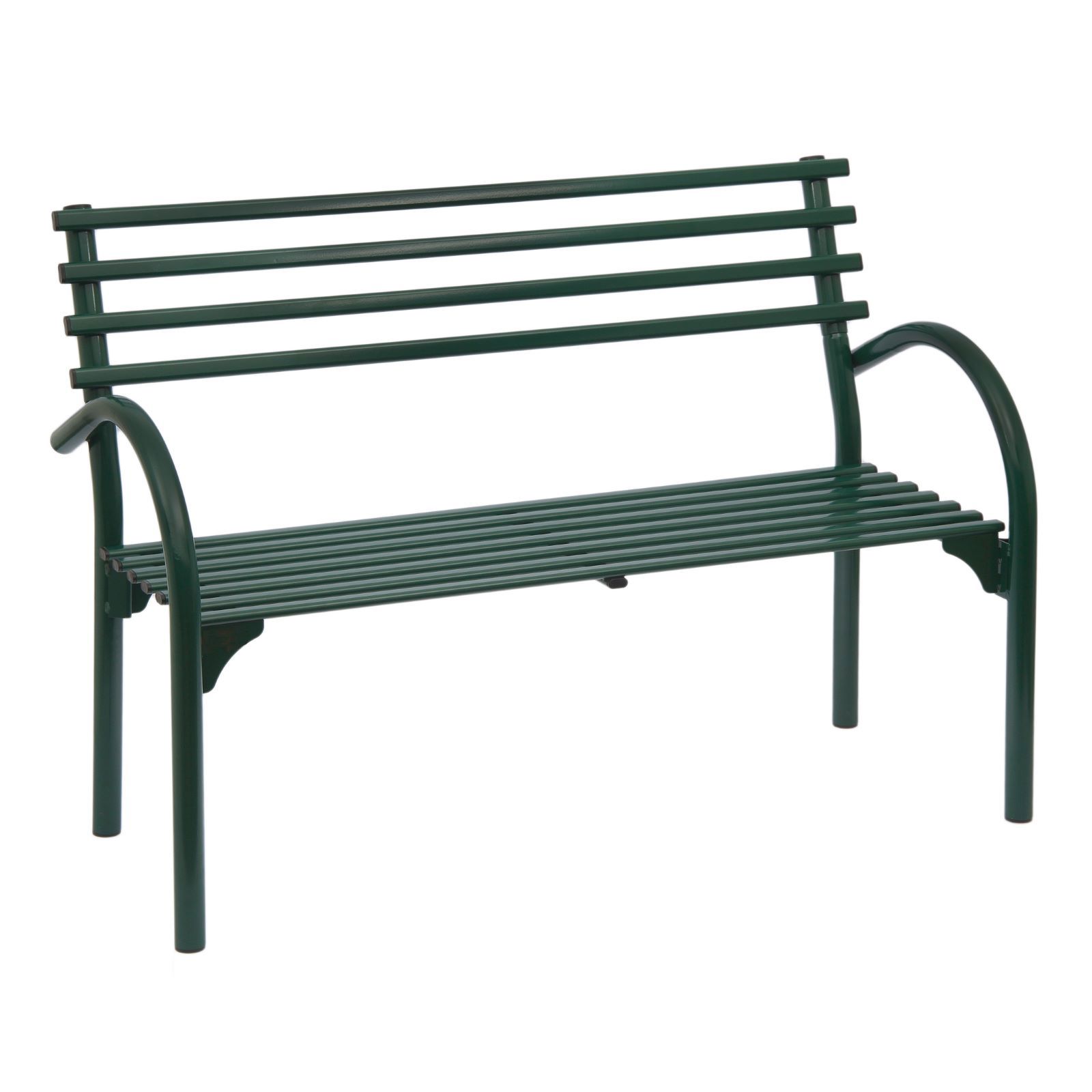 Изображение товара Садовая скамья Зми 125x90x61.5 см металл зеленая для дачи и сада