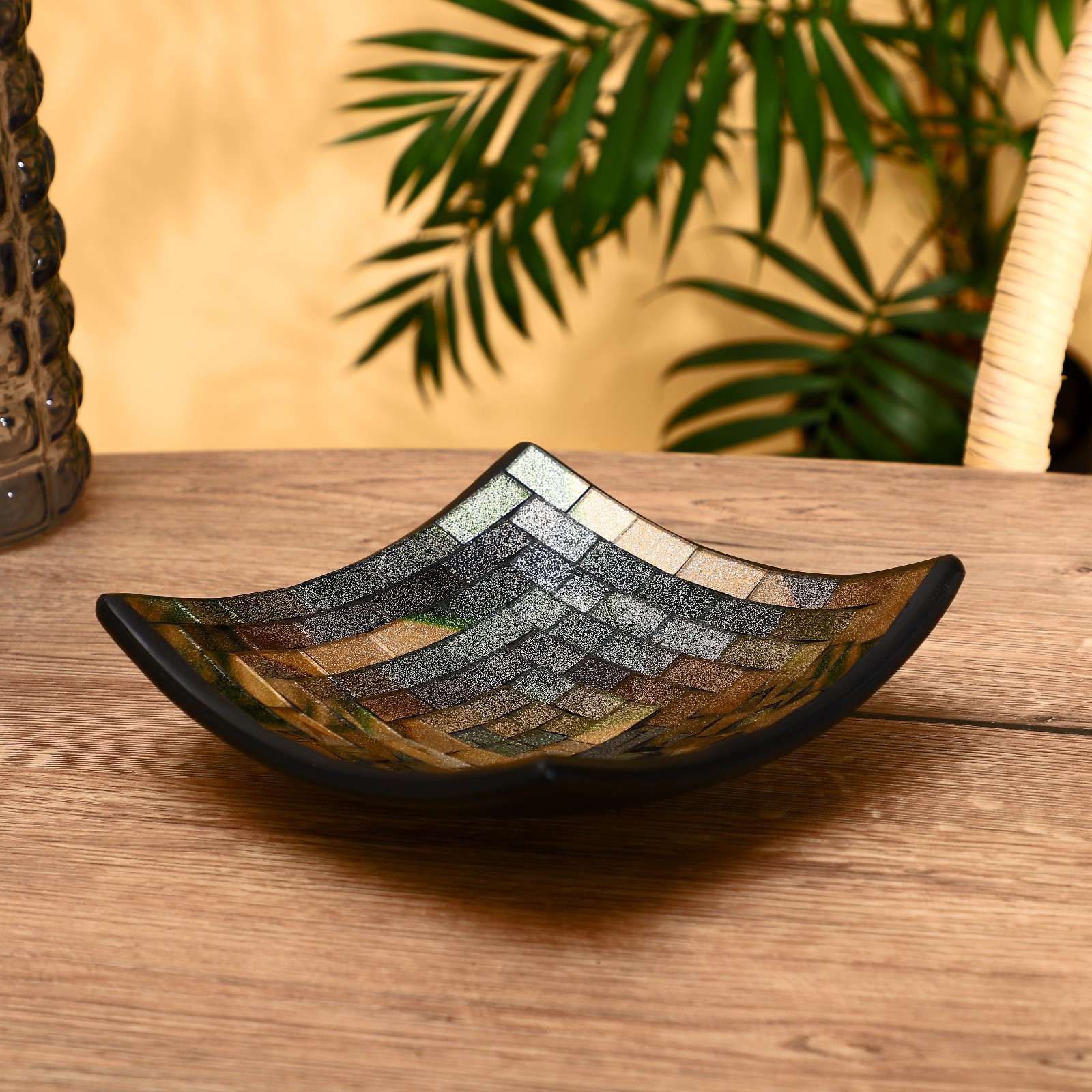 Изображение товара Декоративная подставка-тарелка Муси, керамика, 20x20x5 см