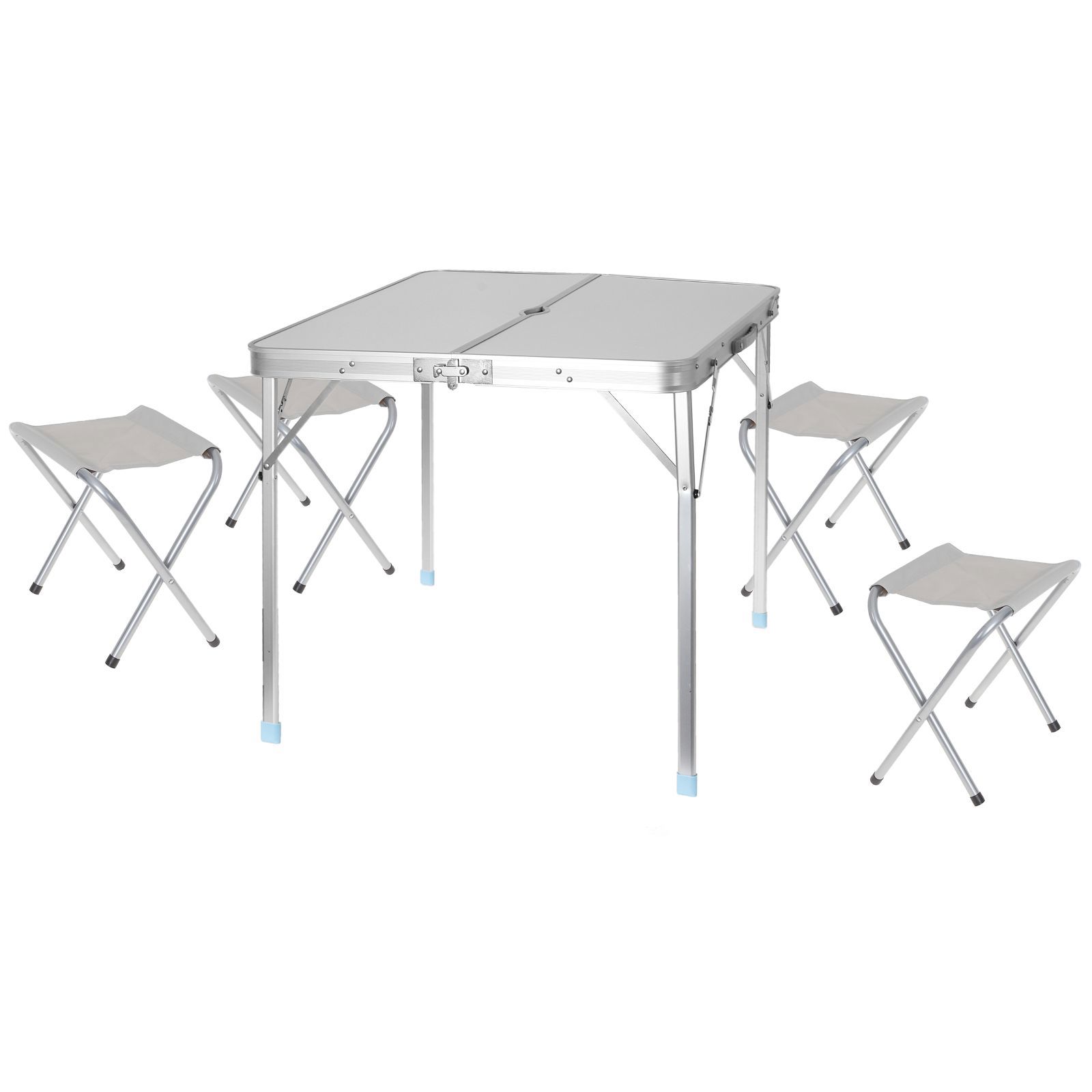 Изображение товара Садовая мебель для отдыха Maclay 496525: стол и 4 стула белый