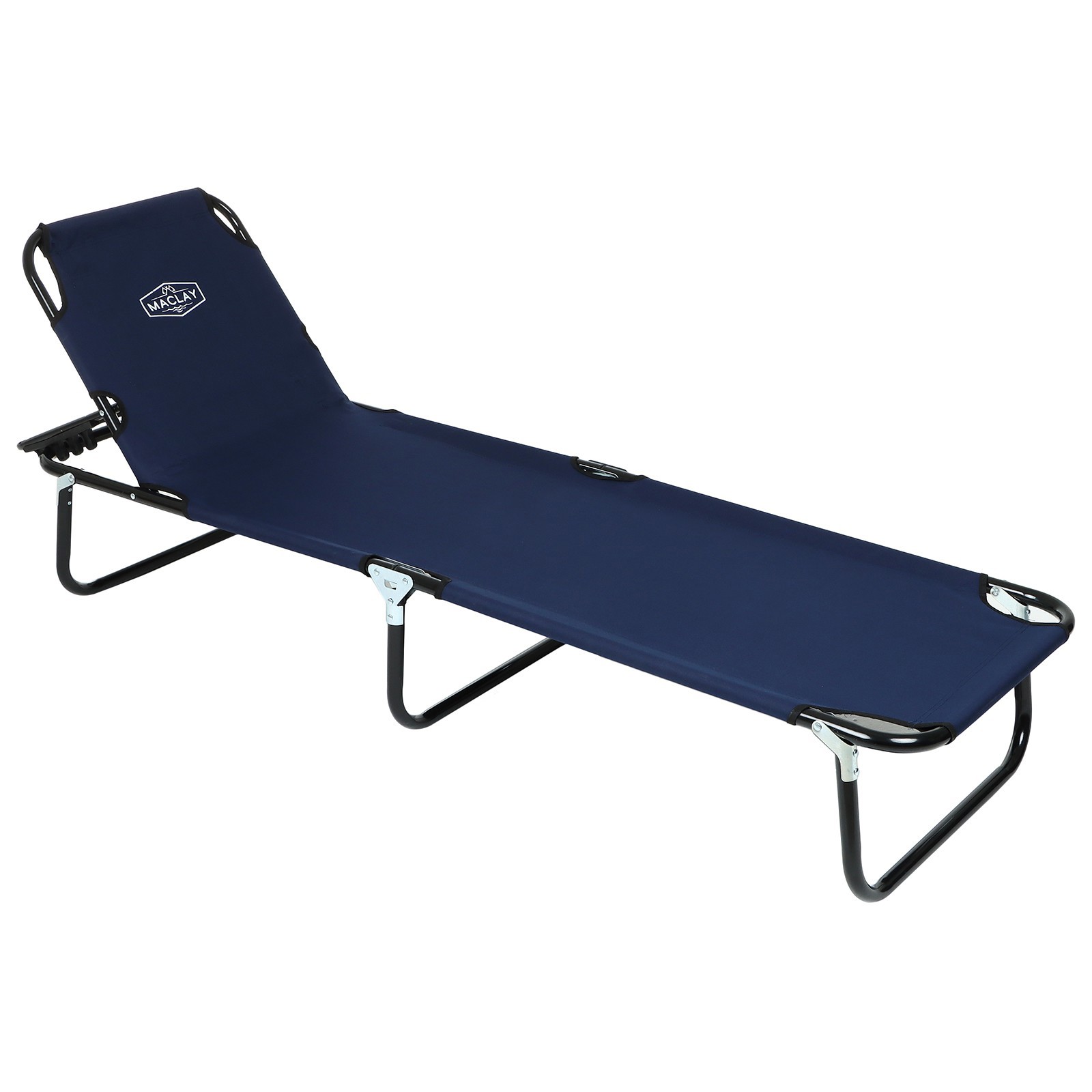 Изображение товара Шезлонг складной Maclay 134135 с регулируемой спинкой и стальной конструкцией
