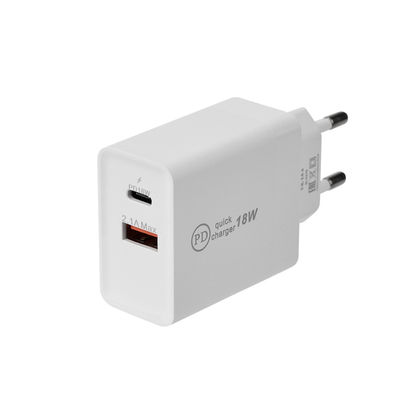 Изображение товара Сетевое зарядное устройство Rexant Type-C + USB 3.0 Quick charge