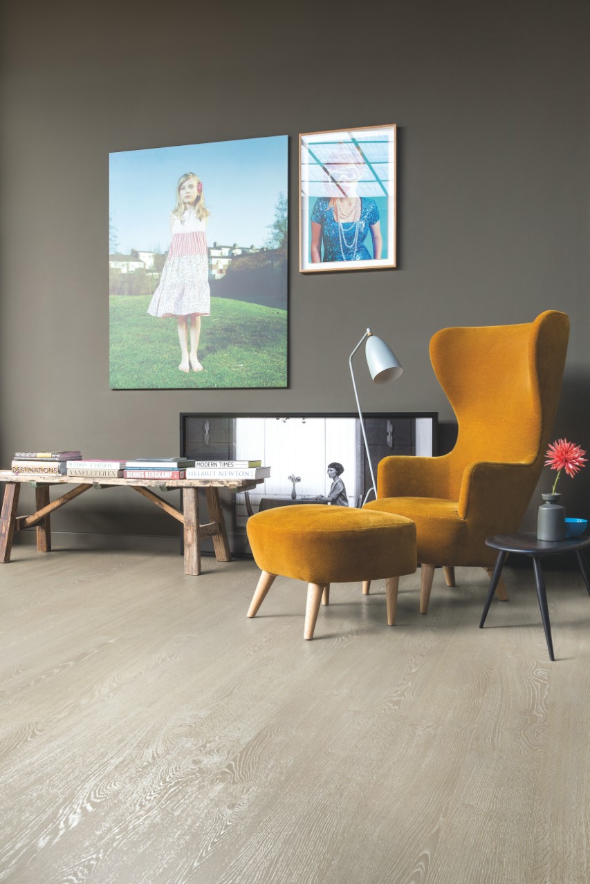 Изображение товара Ламинат Quick Step Desire светло-серый серебристый 8 мм 1.722 м² для дома