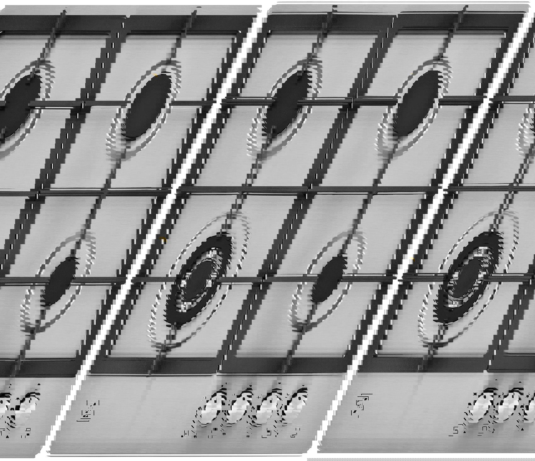 Изображение товара Газовая варочная панель Zugel Z GM308 X 4 конфорки нержавеющая сталь Россия