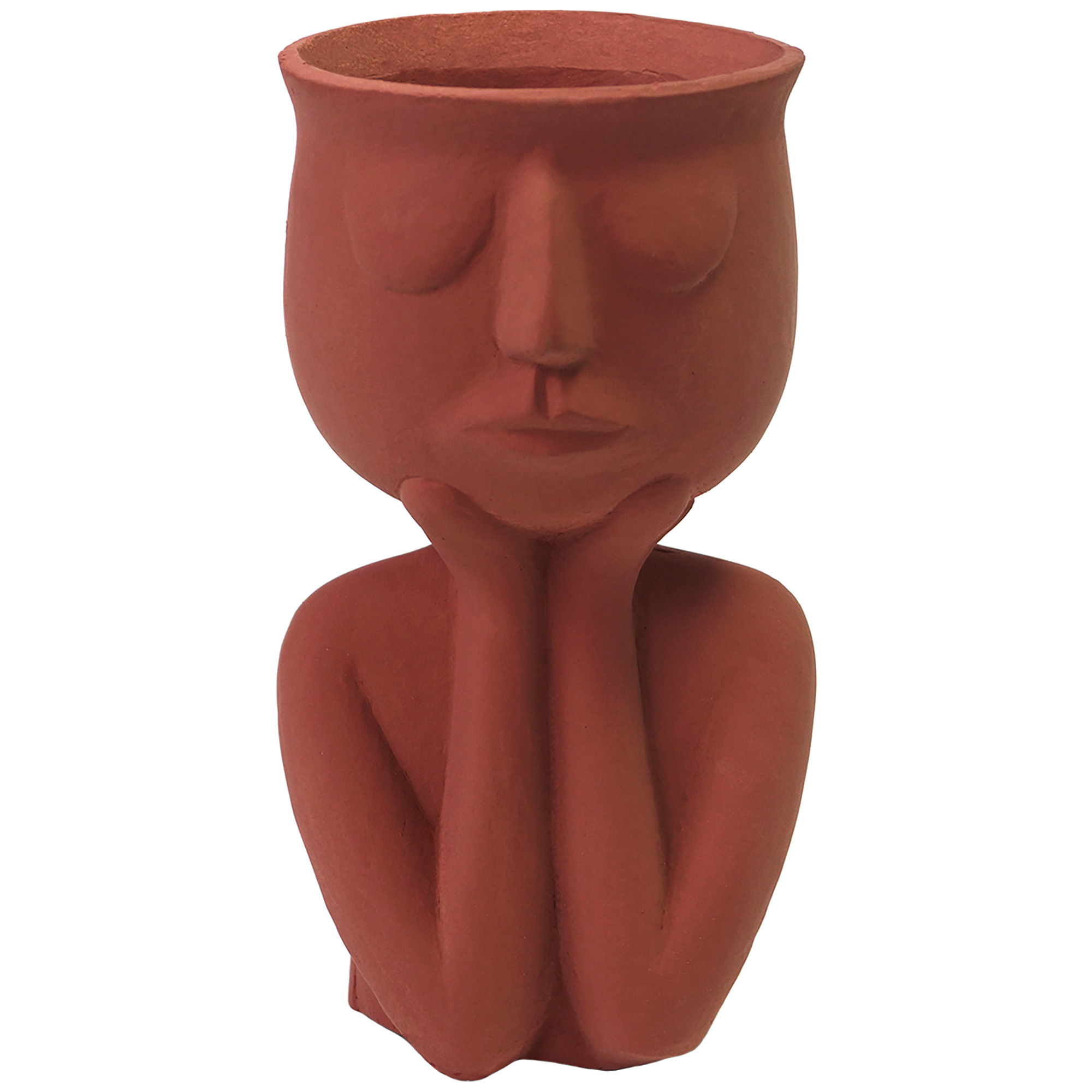 Изображение товара Фигурка декоративная Ожидание-1 10.7x19.7 см терракот