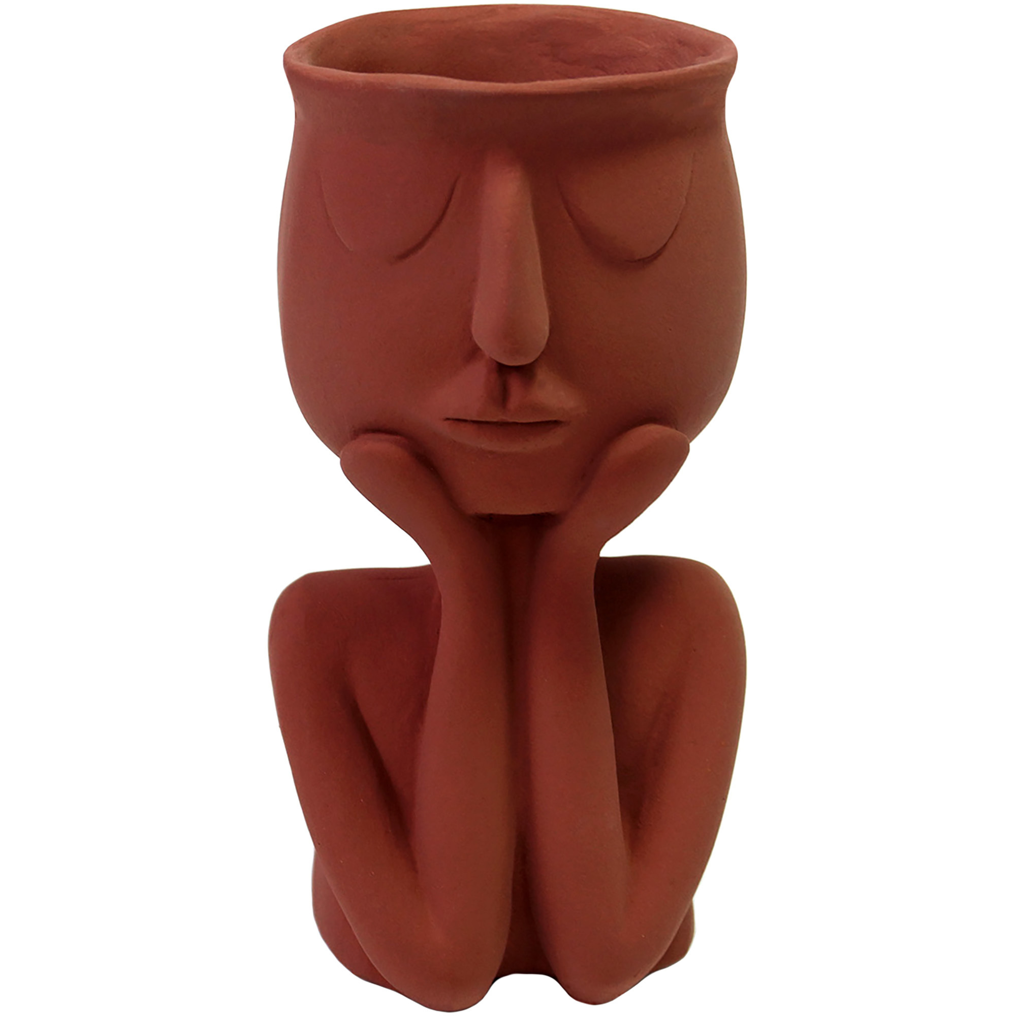 Изображение товара Фигурка декоративная Ожидание-3 7.9x14.7 см терракот