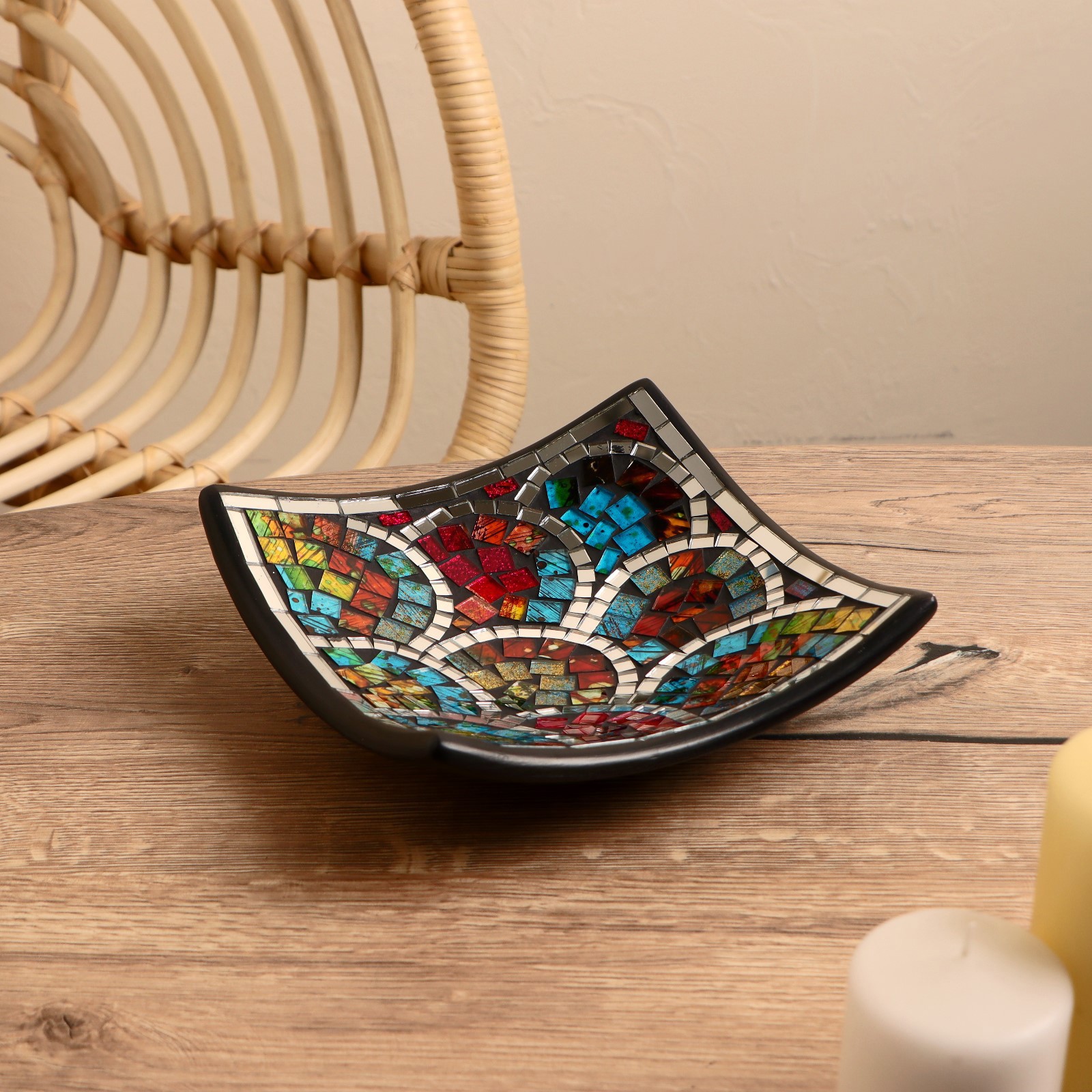 Изображение товара Декоративная подставка-тарелка Прого 20x20x5 см — стиль и организация