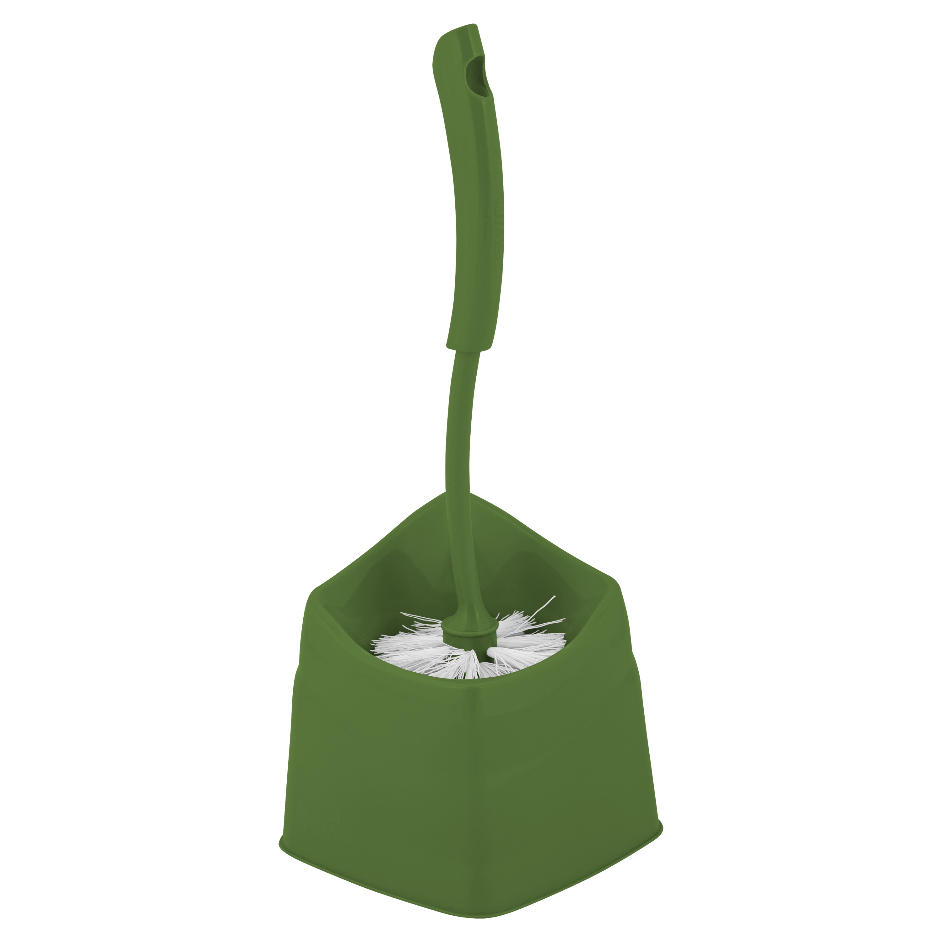 Изображение товара Ершик для унитаза Spin & Clean Step зелёный с длинной ручкой и пластиковой щетиной