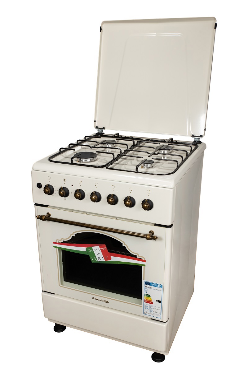 Изображение товара Газовая плита с духовкой IL MONTE FO-GE6019 Rustico 60x85 см бежевый