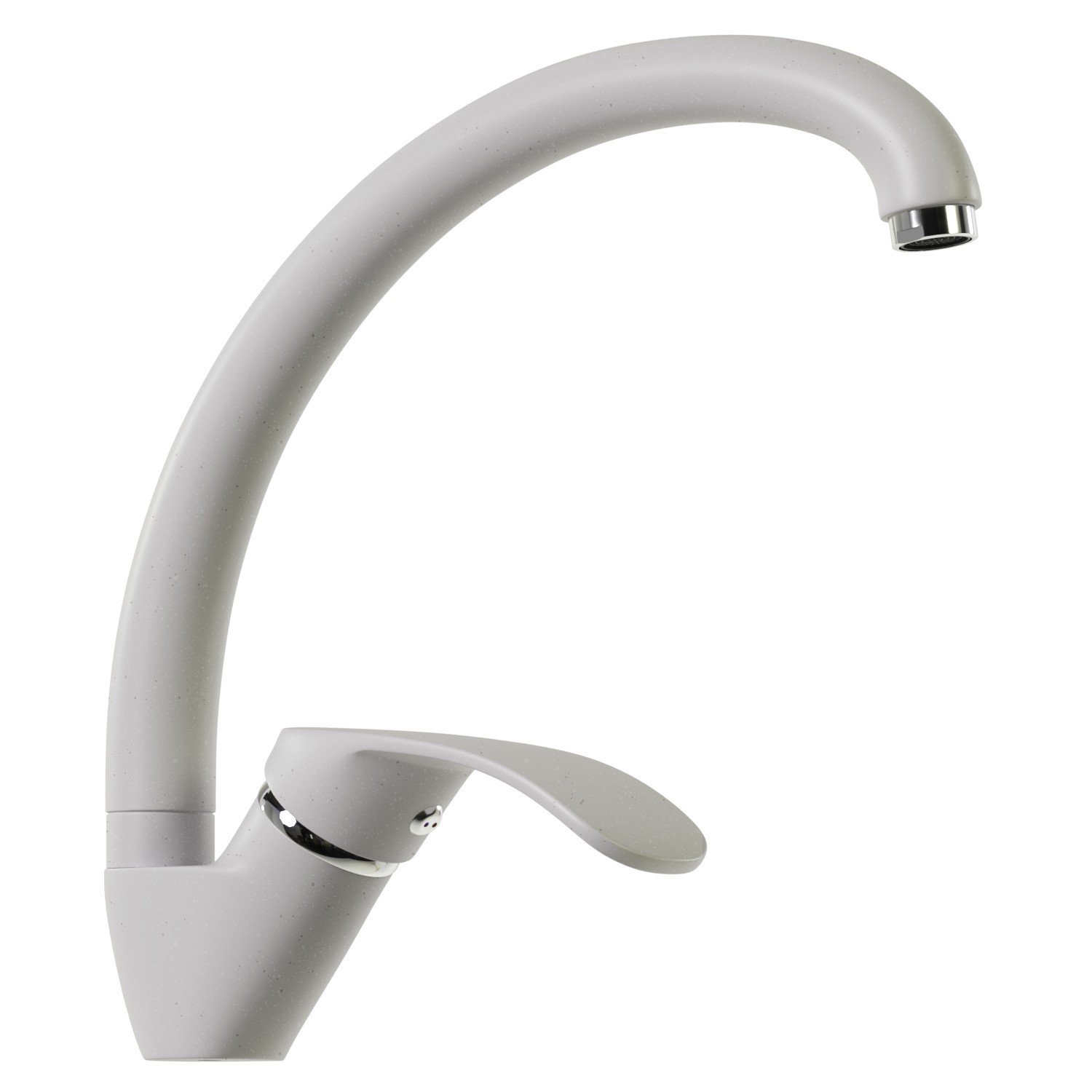 Изображение товара Смеситель для кухни однорычажный Mixline 526192 белый латунь