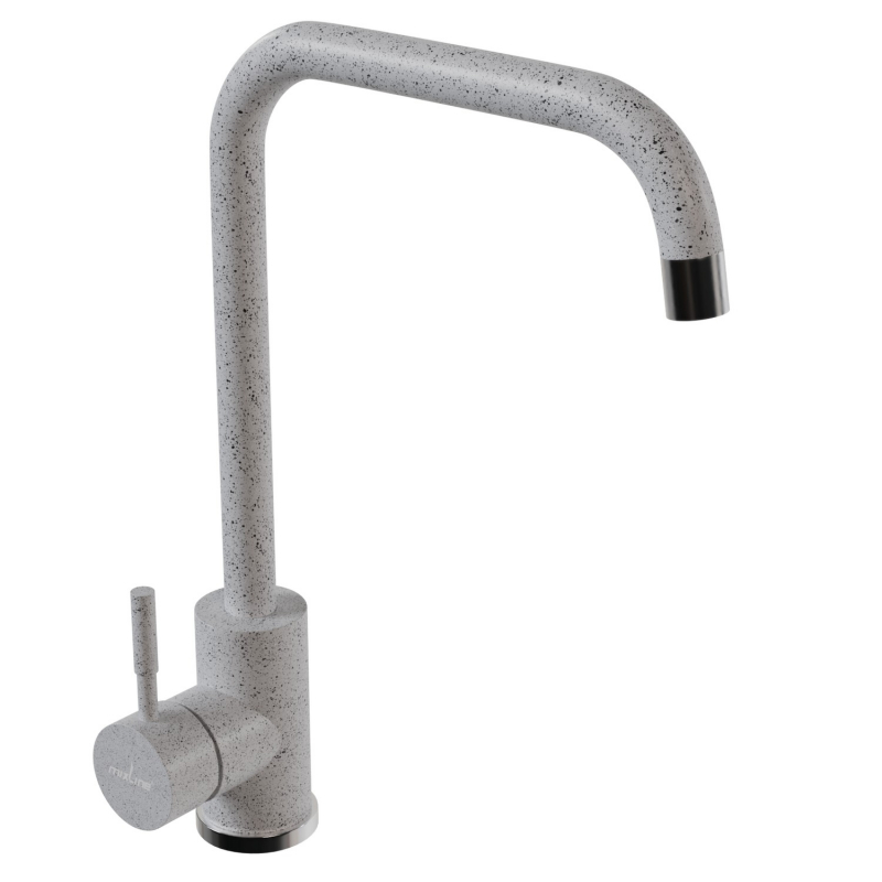 Изображение товара Смеситель для кухни однорычажный Mixline 550656 серый высокий высота 26.6 см
