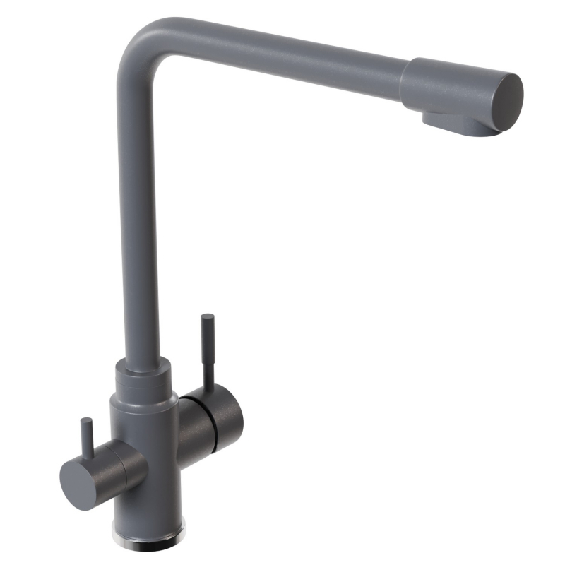 Изображение товара Смеситель для кухни однорычажный Mixline 550673 высота 32.4 см графит