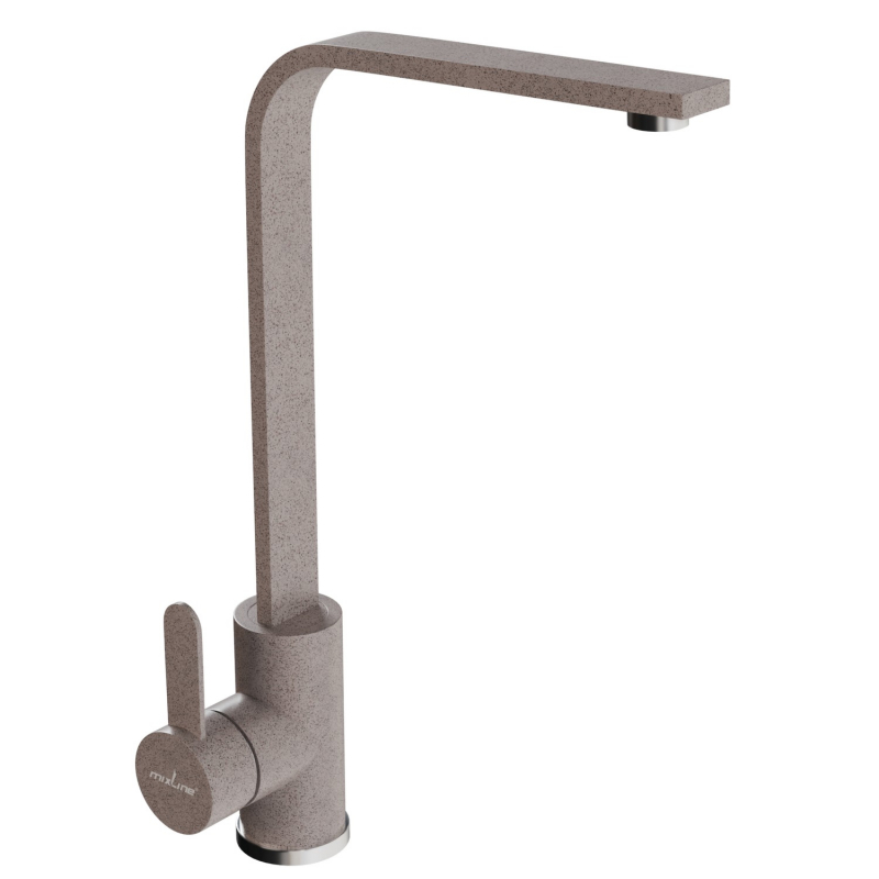 Изображение товара Однорычажный кухонный смеситель Mixline 550677 высота 35.6 см бежевый