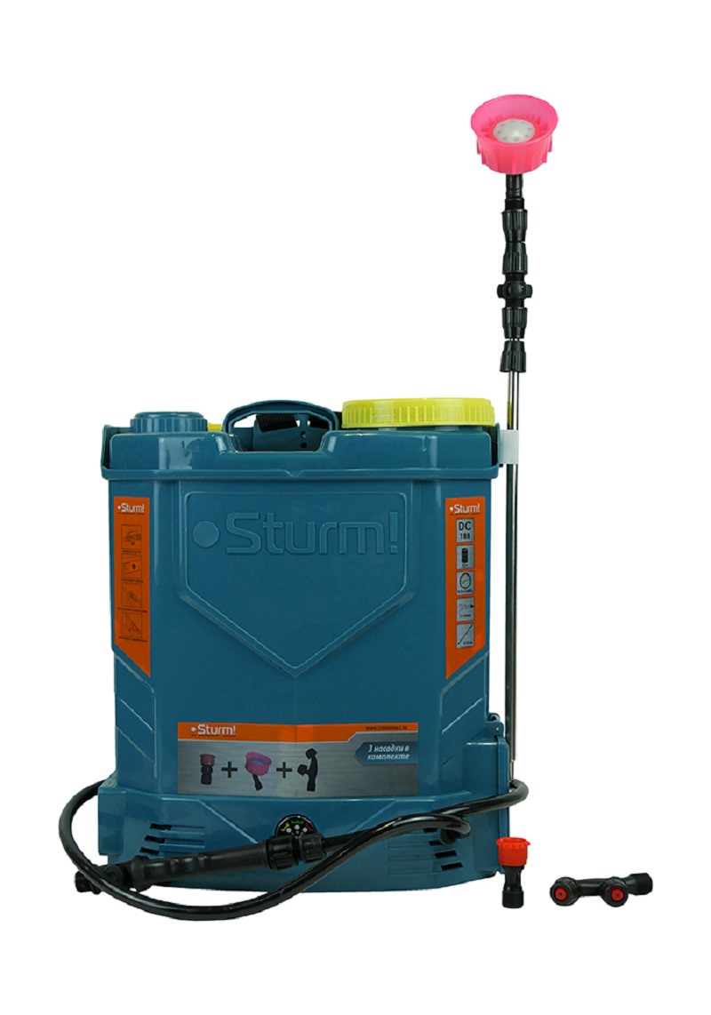 Изображение товара Опрыскиватель аккумуляторный ранцевый Sturm! GS8212N 12 л 18 В зарядка и аккумулятор не входит в комплект