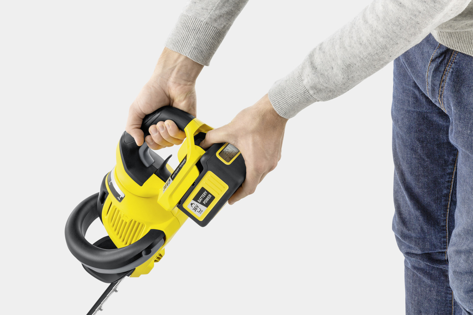 Изображение товара Кусторез аккумуляторный Karcher HGE 36-60 Battery 18 В с поворотной рукояткой