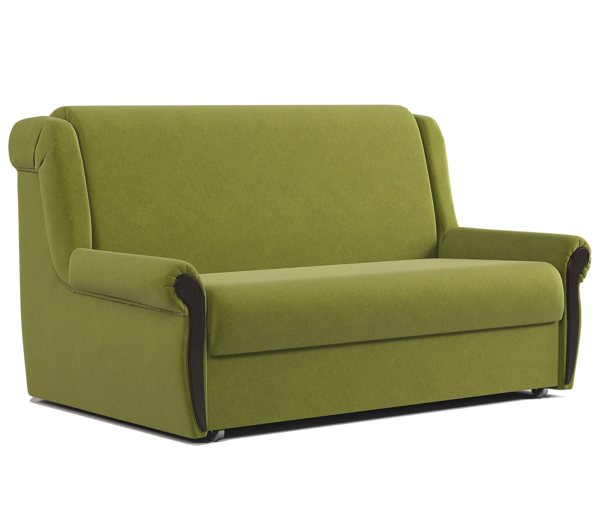 Изображение товара Диван Шарм-дизайн Аккорд м 170x95x110 см велюр цвет зеленый