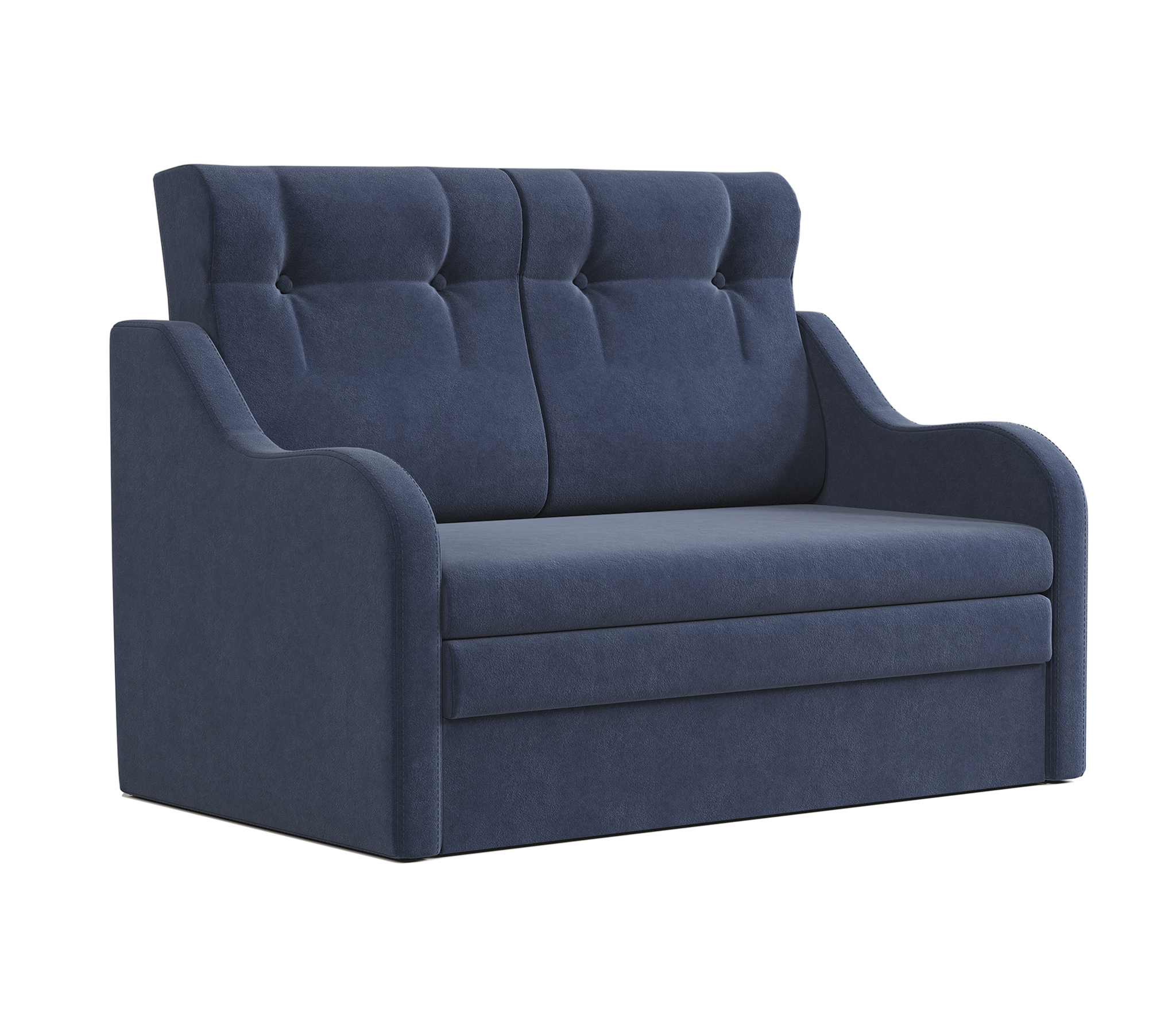 Изображение товара Диван Шарм-дизайн Классика 2в синий велюр 140x101 см