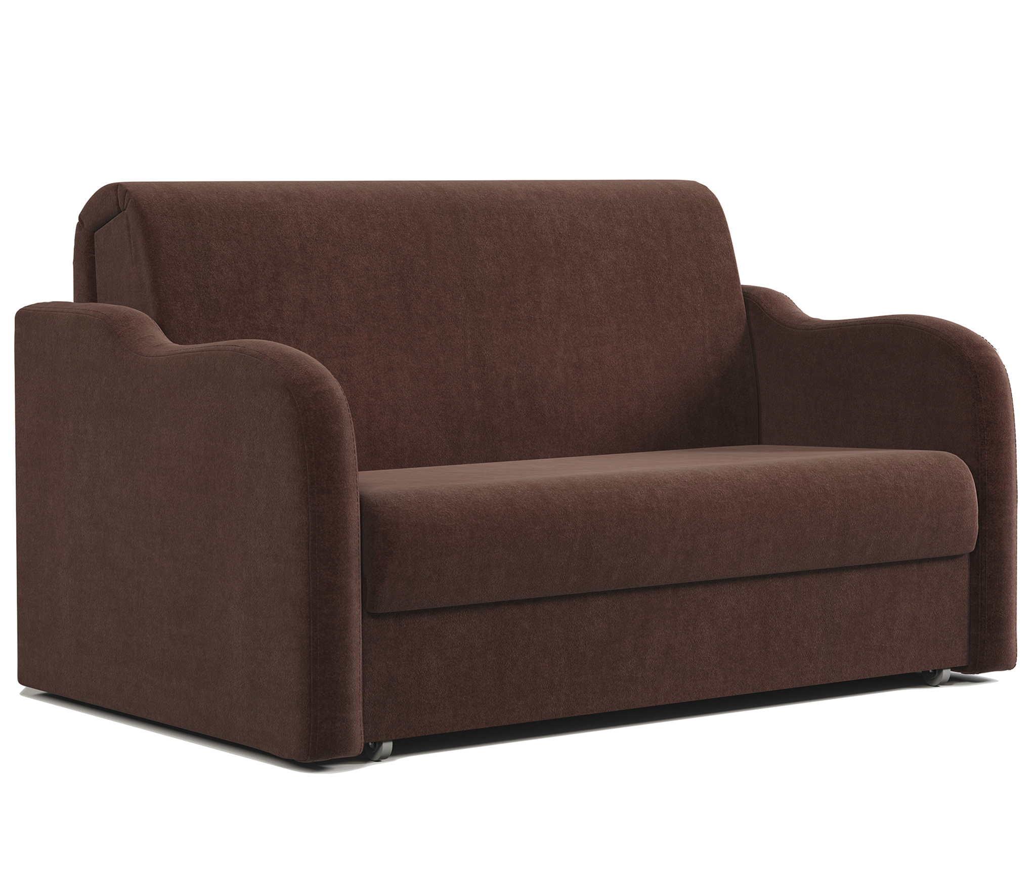 Изображение товара Диван Шарм-дизайн Коломбо 120x95x110 см велюр цвет шоколад