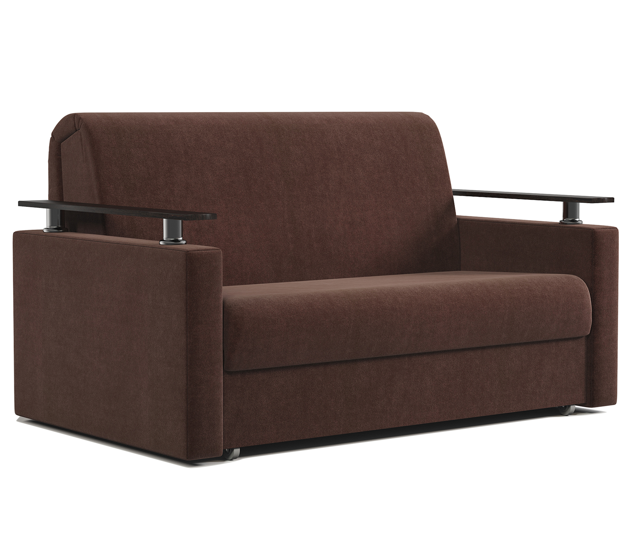 Изображение товара Диван Шарм-дизайн Шарм 140x95x110 см велюр цвет шоколад