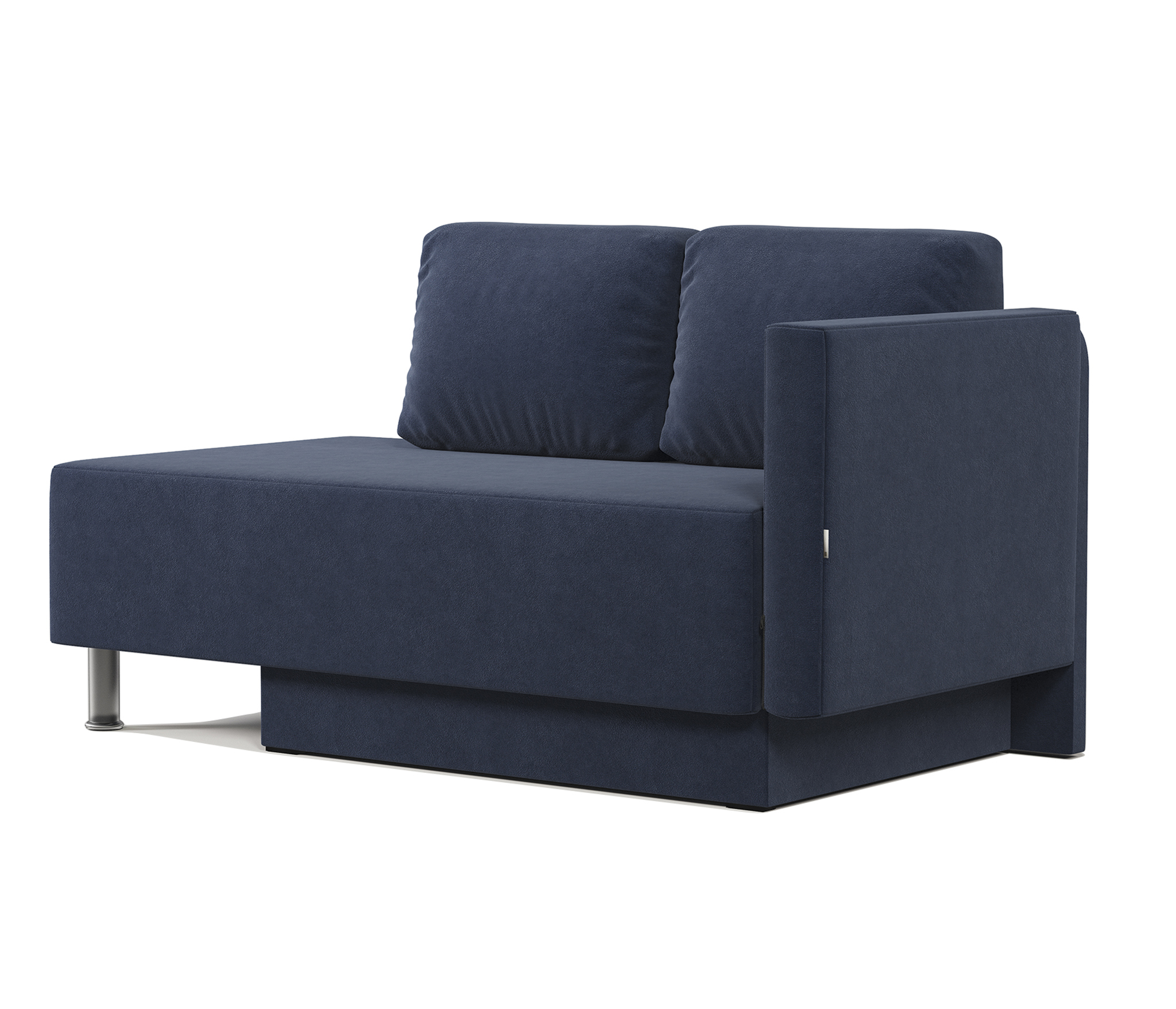 Изображение товара Кушетка Шарм-дизайн Леон 155x79 см велюр ультра синий