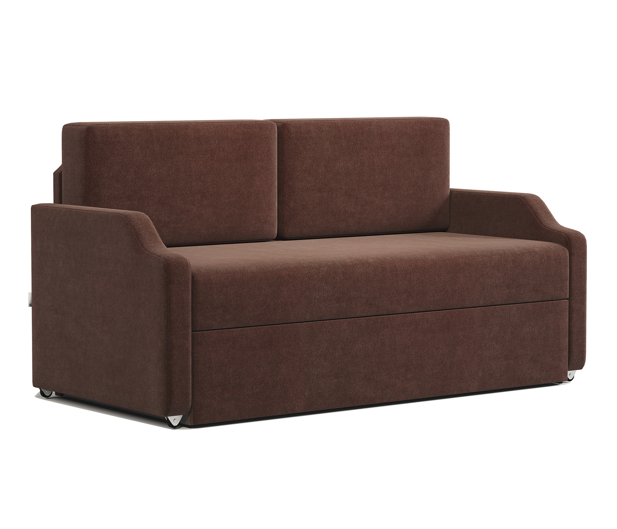 Изображение товара Кушетка Шарм-дизайн Малыш 148x66 см велюр шоколад