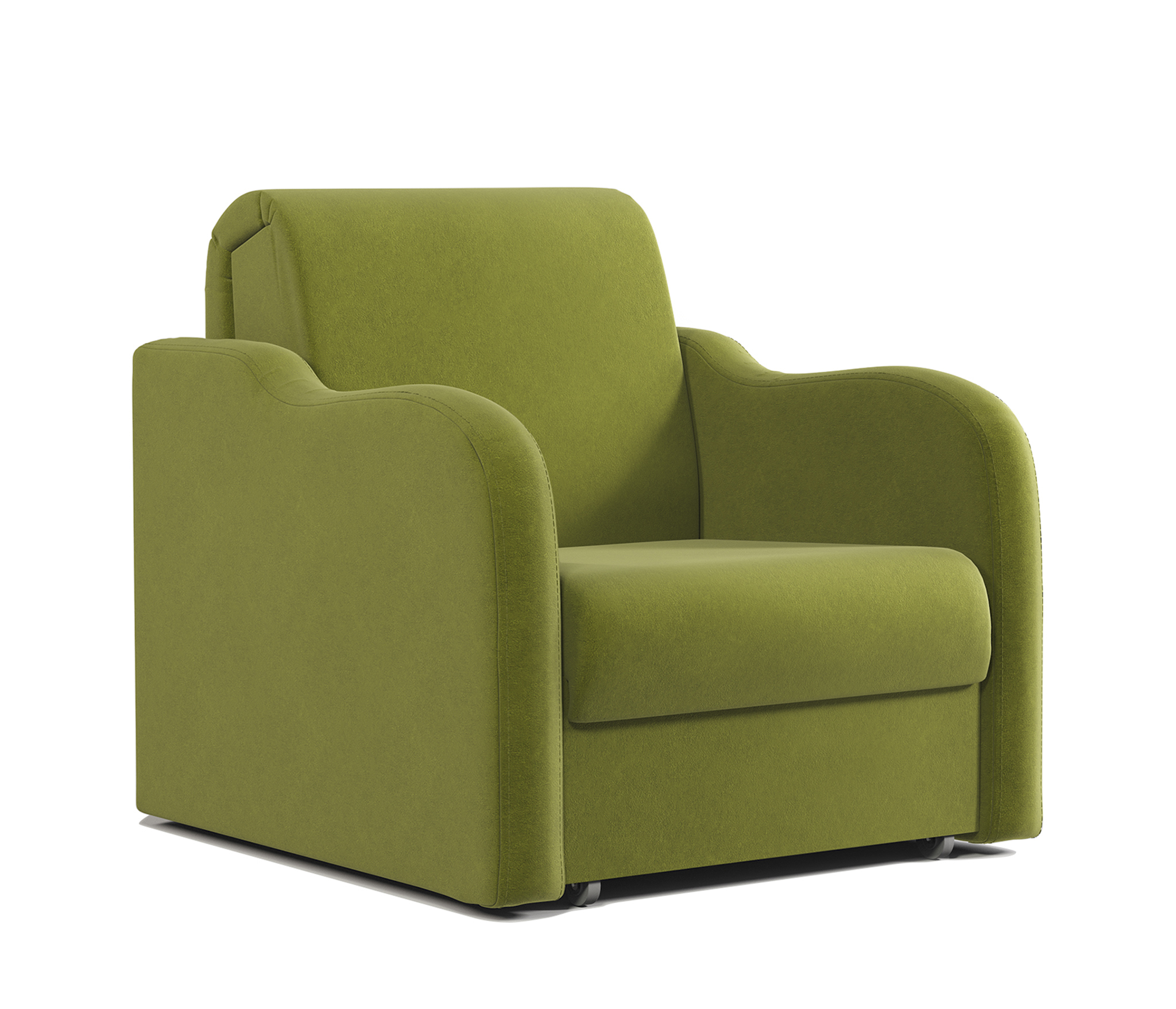 Изображение товара Кресло-кровать Шарм-Дизайн Коломбо зеленый велюр 100x95x110 см