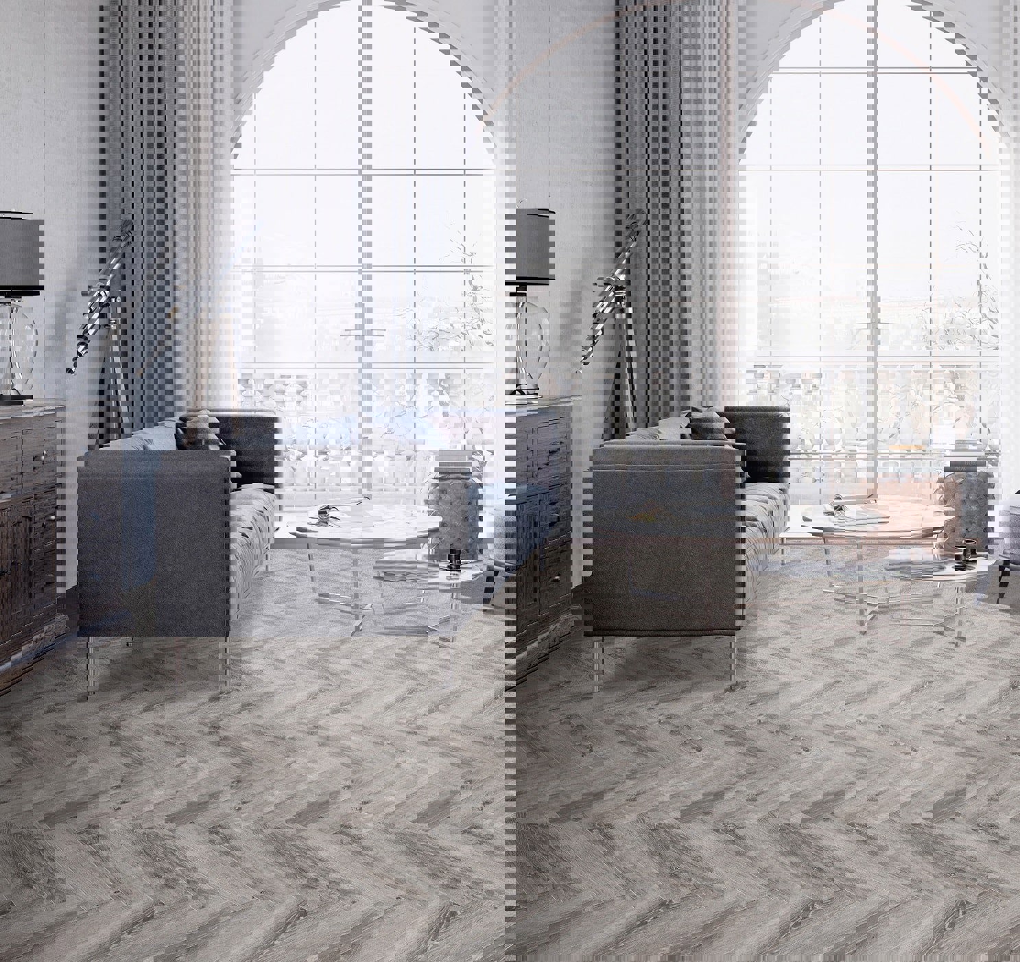 Изображение товара ПВХ плитка CronaFloor 4V НВ Дуб Тулон 42 класс 4.5 мм влагостойкое прочное напольное покрытие