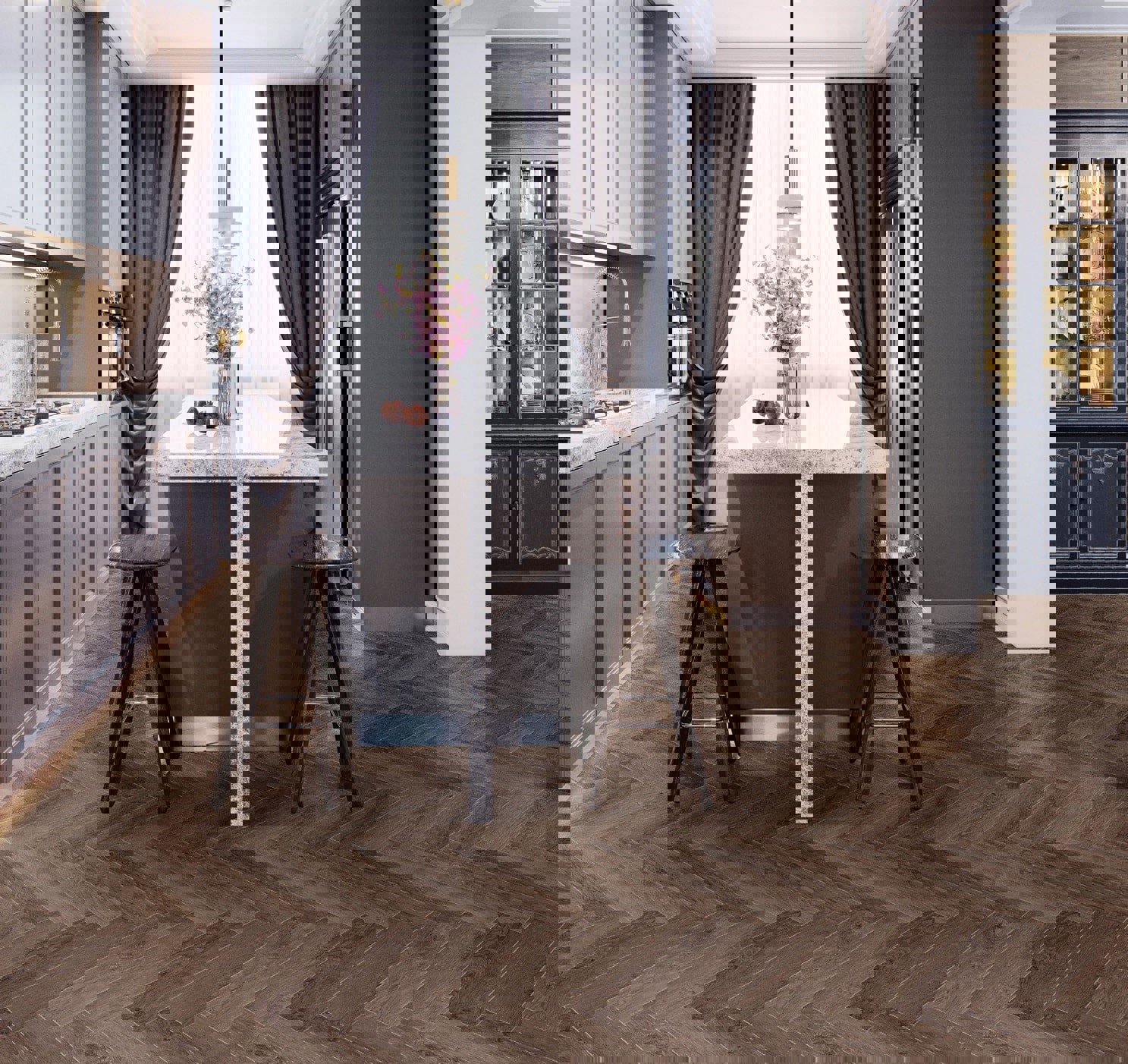 Изображение товара ПВХ плитка CronaFloor 4V НВ Дуб Тулуза 42 класс толщина 4.5 мм 1.31 м²