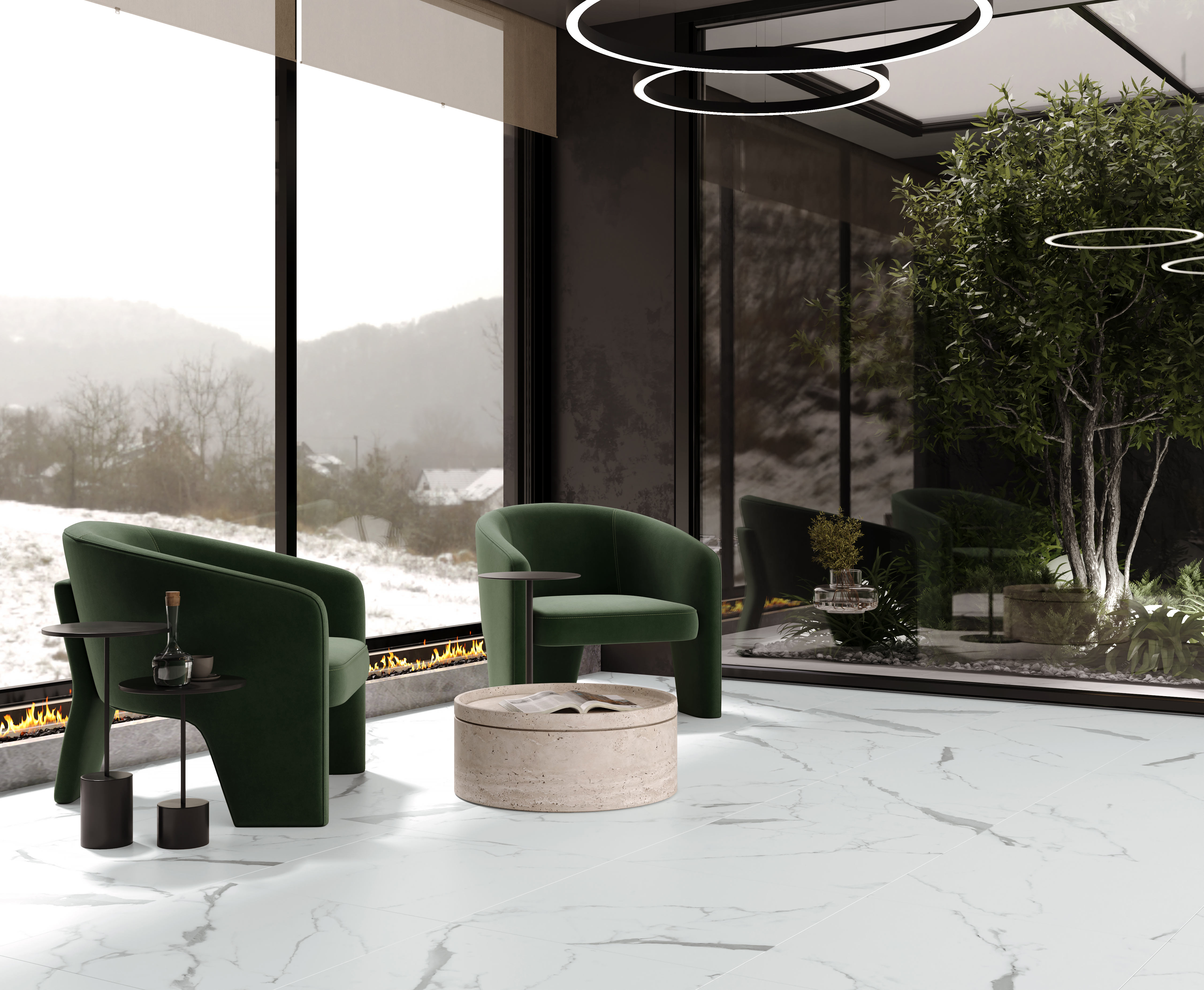 Изображение товара Керамогранит Laparet 60x60 см белый матовый для внутренних помещений