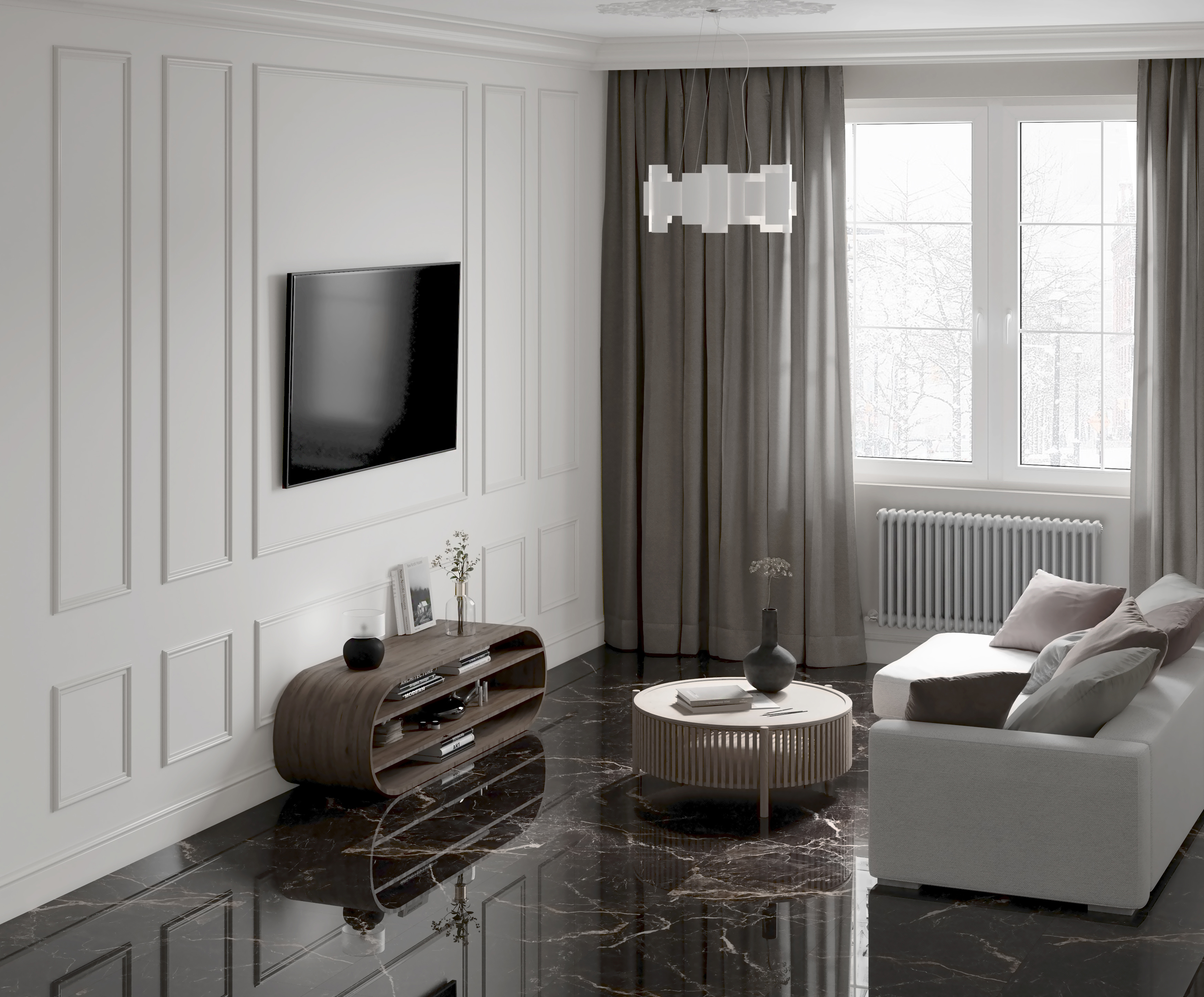 Изображение товара Керамогранит Laparet Xtreme Nero 60x120 см глянцевый для пола и стен черный