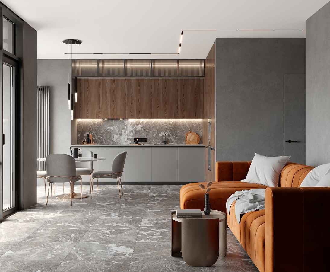 Изображение товара Керамогранит Laparet Lustros Paradiso Gris 60x60 см матовый для пола и стен