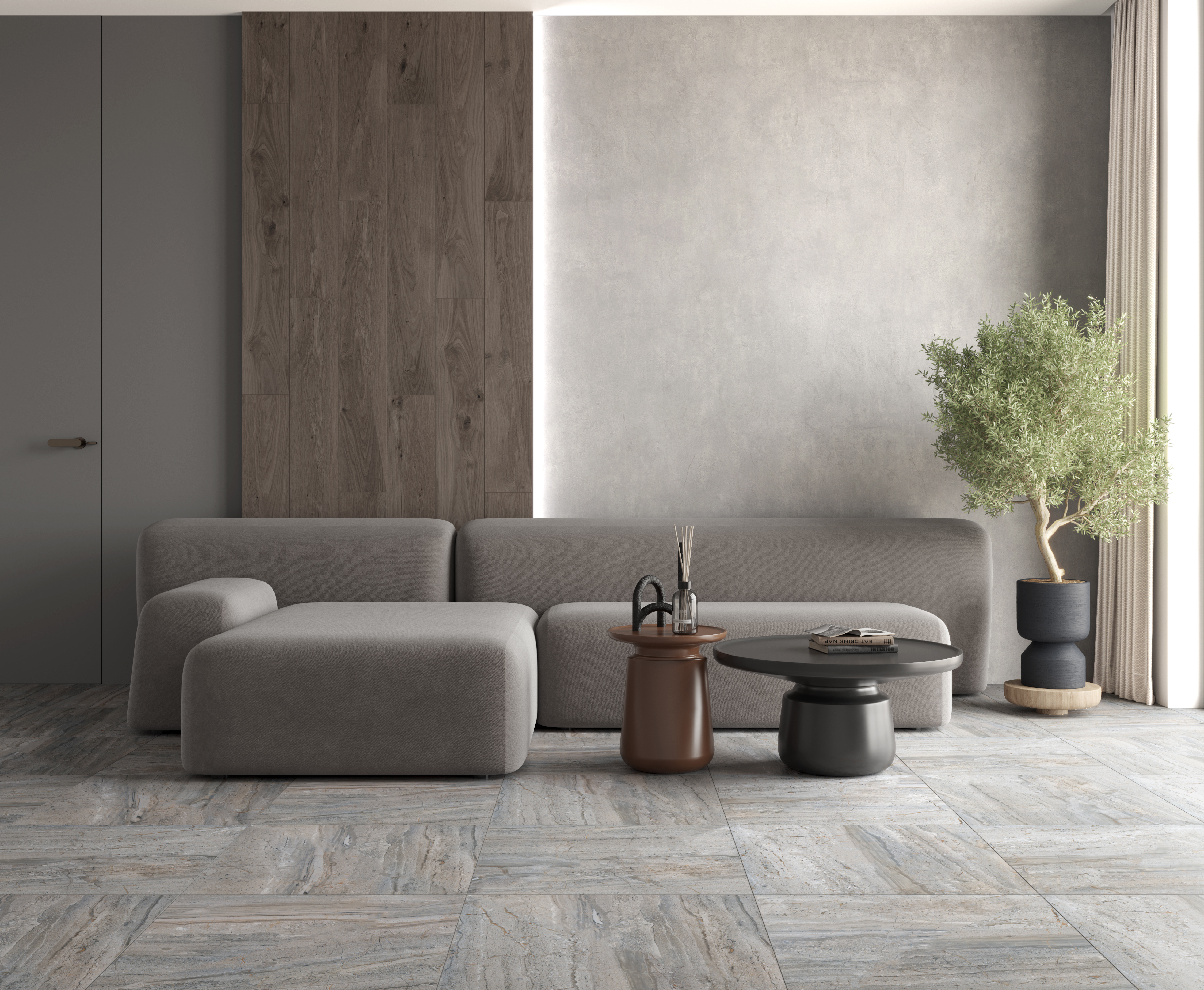 Изображение товара Керамогранит Laparet Moon 60x60 см Серый 1.44 м²