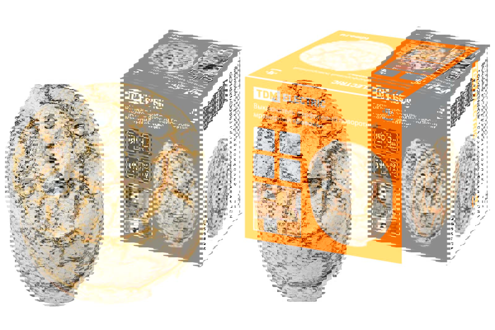 Изображение товара Выключатель накладной Tdm electric Болонь 1 клавиша цвет мраморный