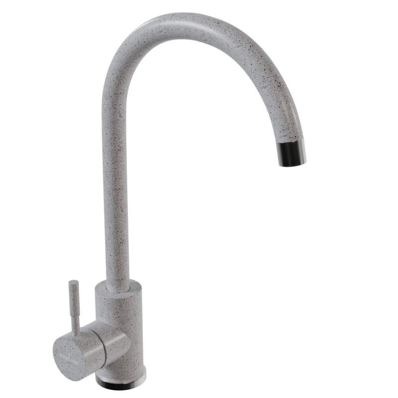 Изображение товара Смеситель для кухни однорычажный Mixline Ml-gs15 высота 26 см серый