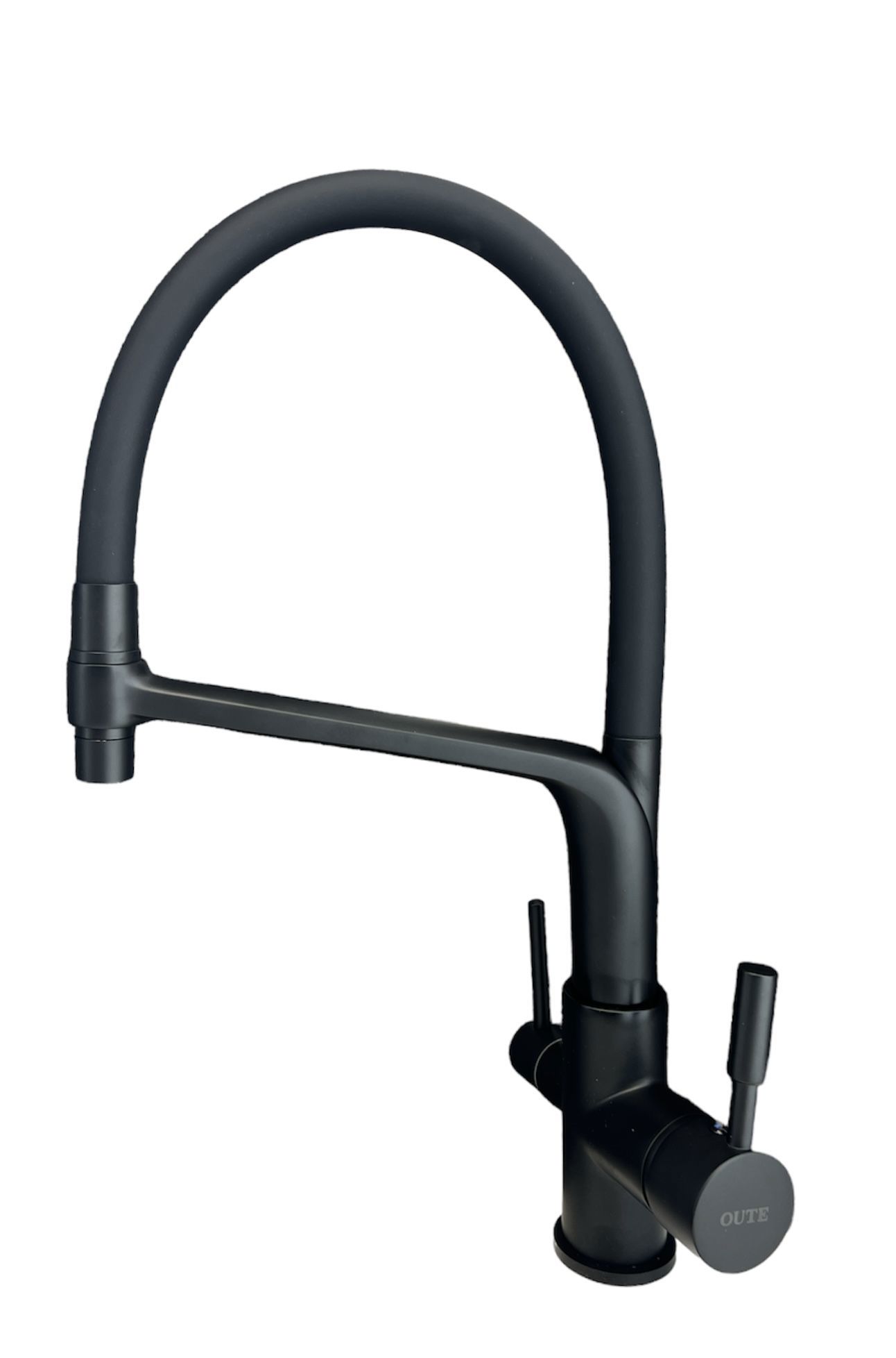 Изображение товара Смеситель для кухни однорычажный Oute T61303bk-300 черный матовый
