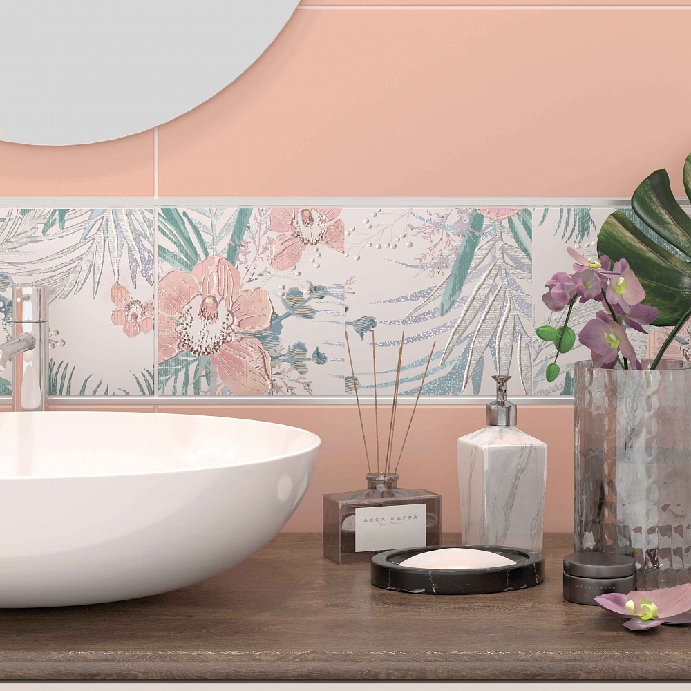 Изображение товара Керамическая плитка Creto Aurora Corallo 20x60см для стен интерьерное оформление