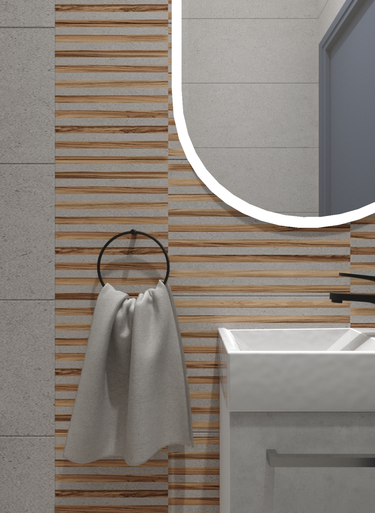 Изображение товара Керамическая плитка Creto Chloe Wood 30x90 см для стен интерьера