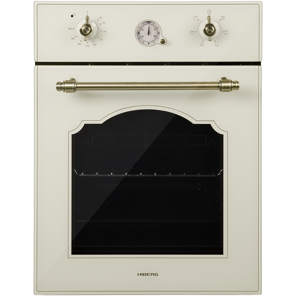 Изображение товара Электрический встраиваемый духовой шкаф Hiberg Vm 4360 ry 45x59.5x56.5 см цвет бежевый