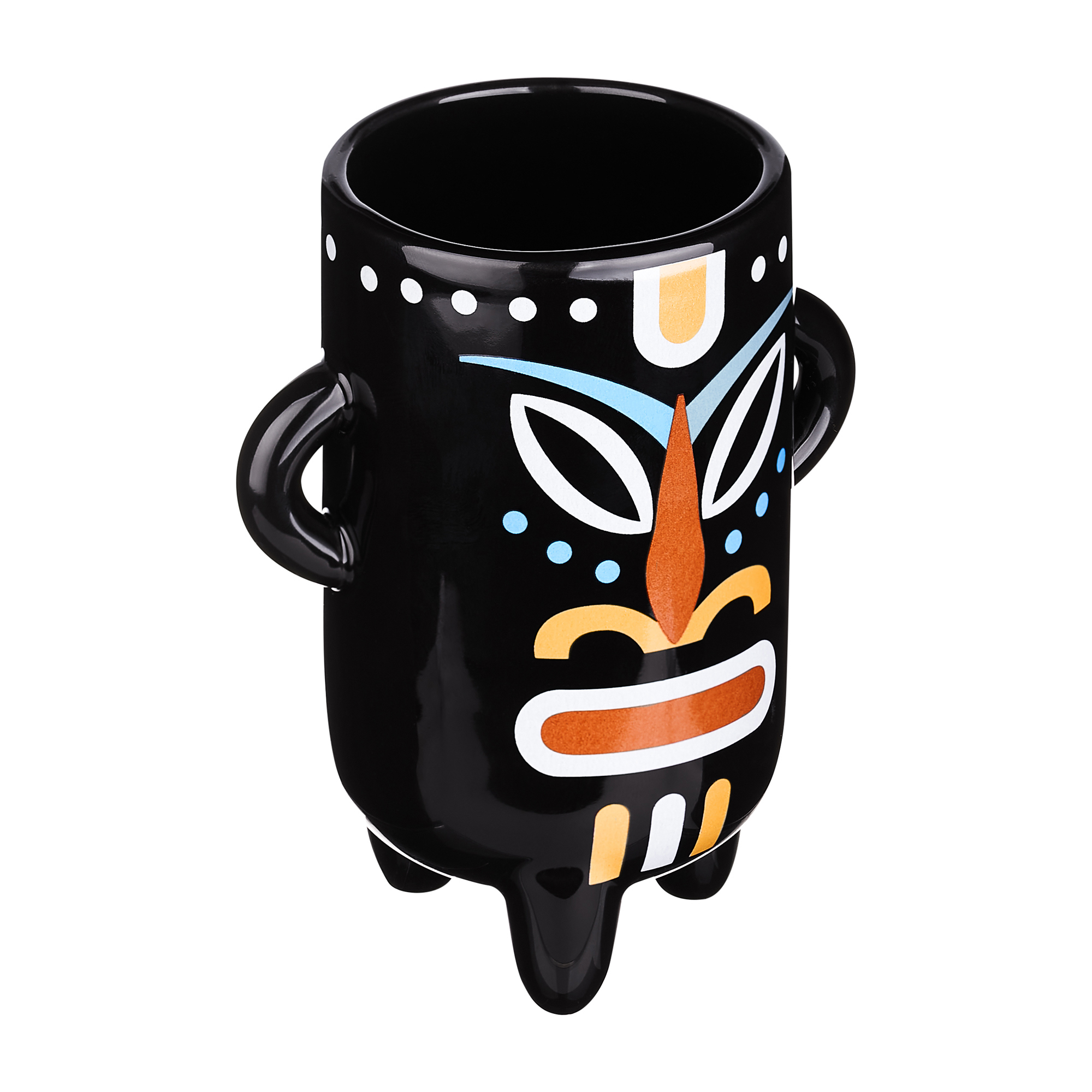 Изображение товара Стакан для зубных щеток Moroshka Bantu керамика цвет черный