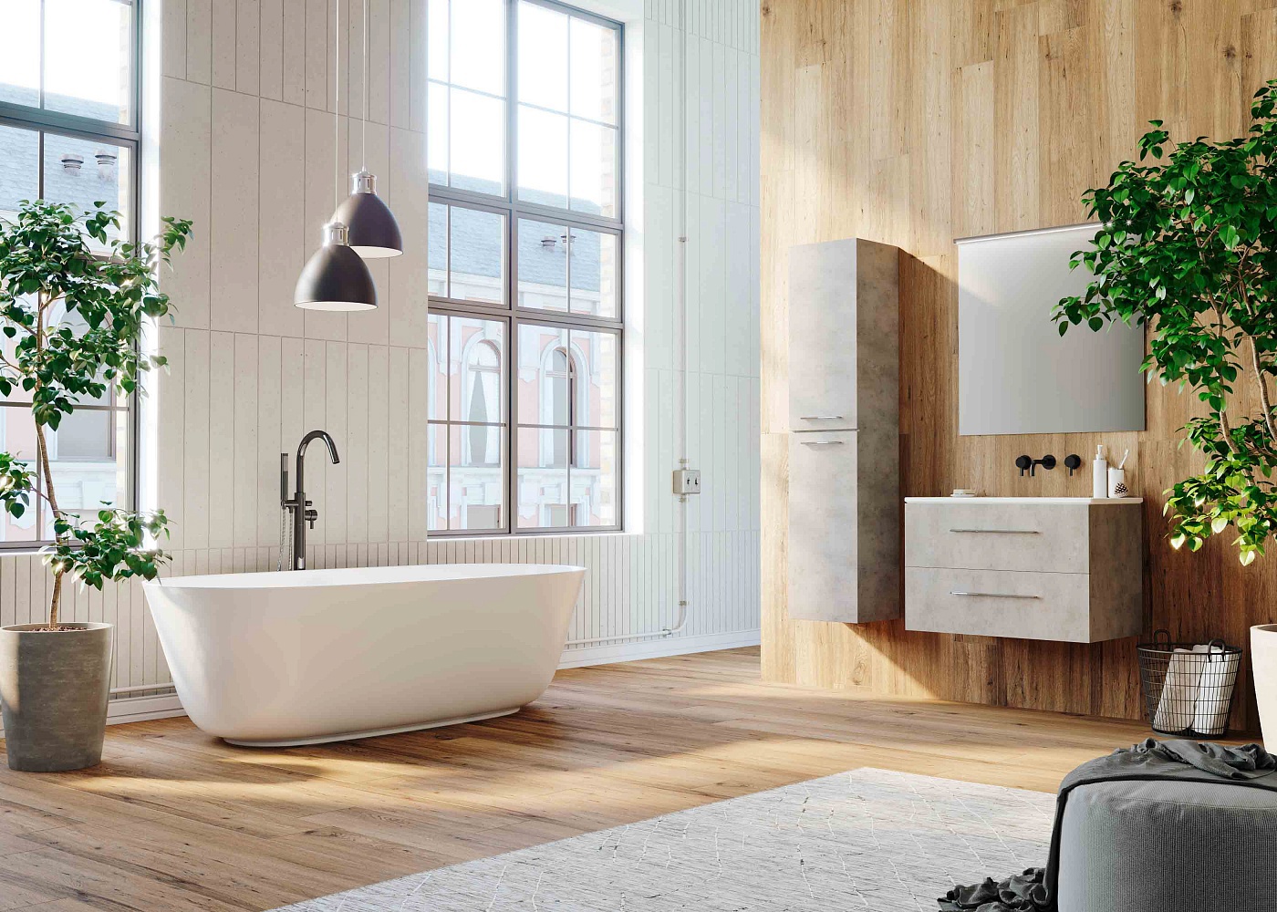 Изображение товара Керамический гранит Creto Gevorg Latte 19.4x120см, цена за упаковку