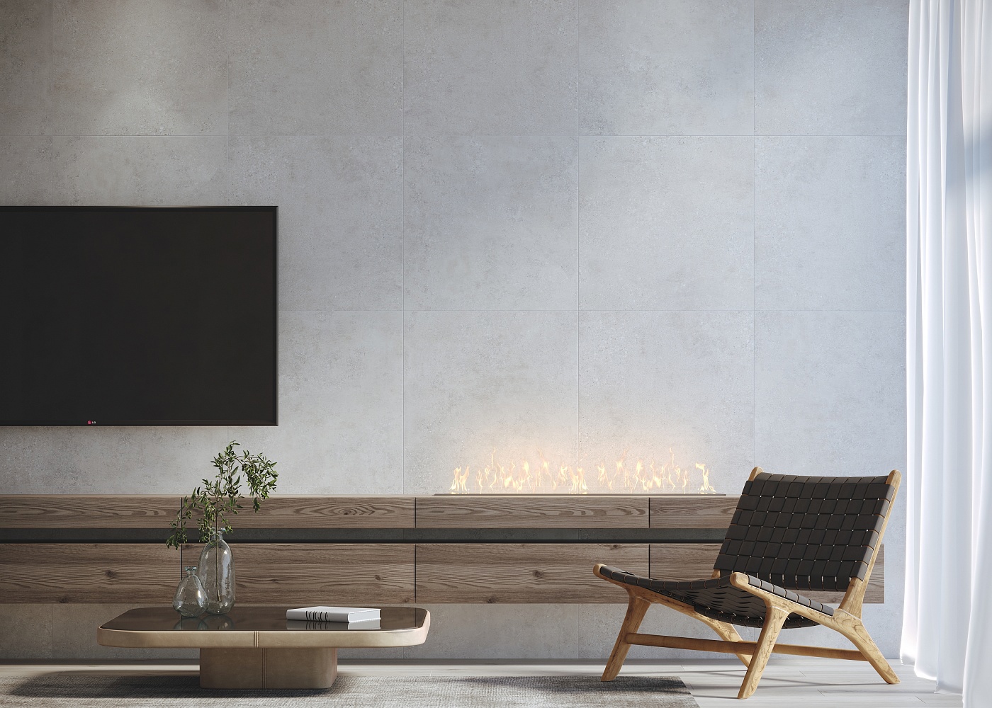 Изображение товара Керамическая плитка Creto Cemento Grey W M 25x75см NR Mat 1